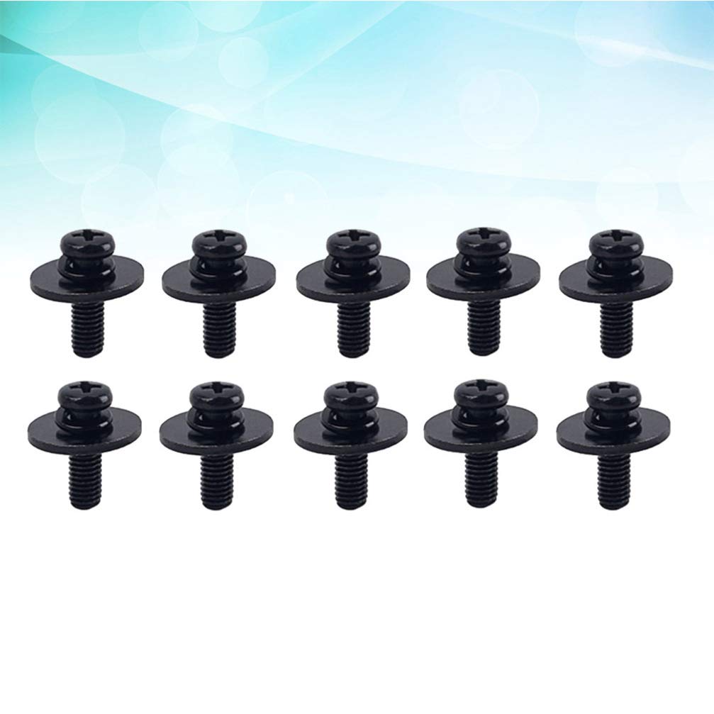 10-Piece Drum Lug Mounting Screws with Washers - Premium Replacement Hardware for Snare & Bass Drum Parts - Perfect for Drum Repair, Maintenance & DIY Projects
