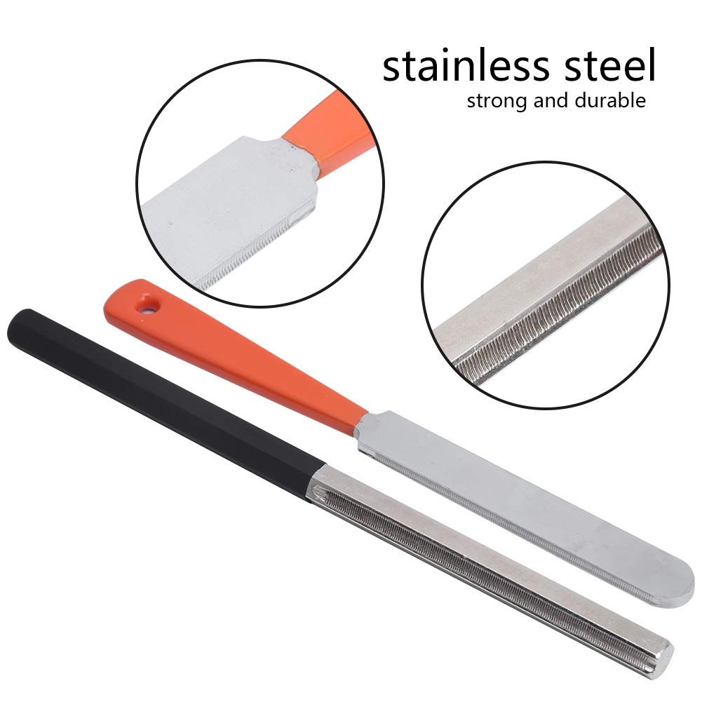 Premium Stainless Steel Guitar Fret File - Professional Fret Dressing & Trimming Tool for Electric & Acoustic Guitars - Perfect for Guitar Maintenance, Repair & Setup at Home or Studio