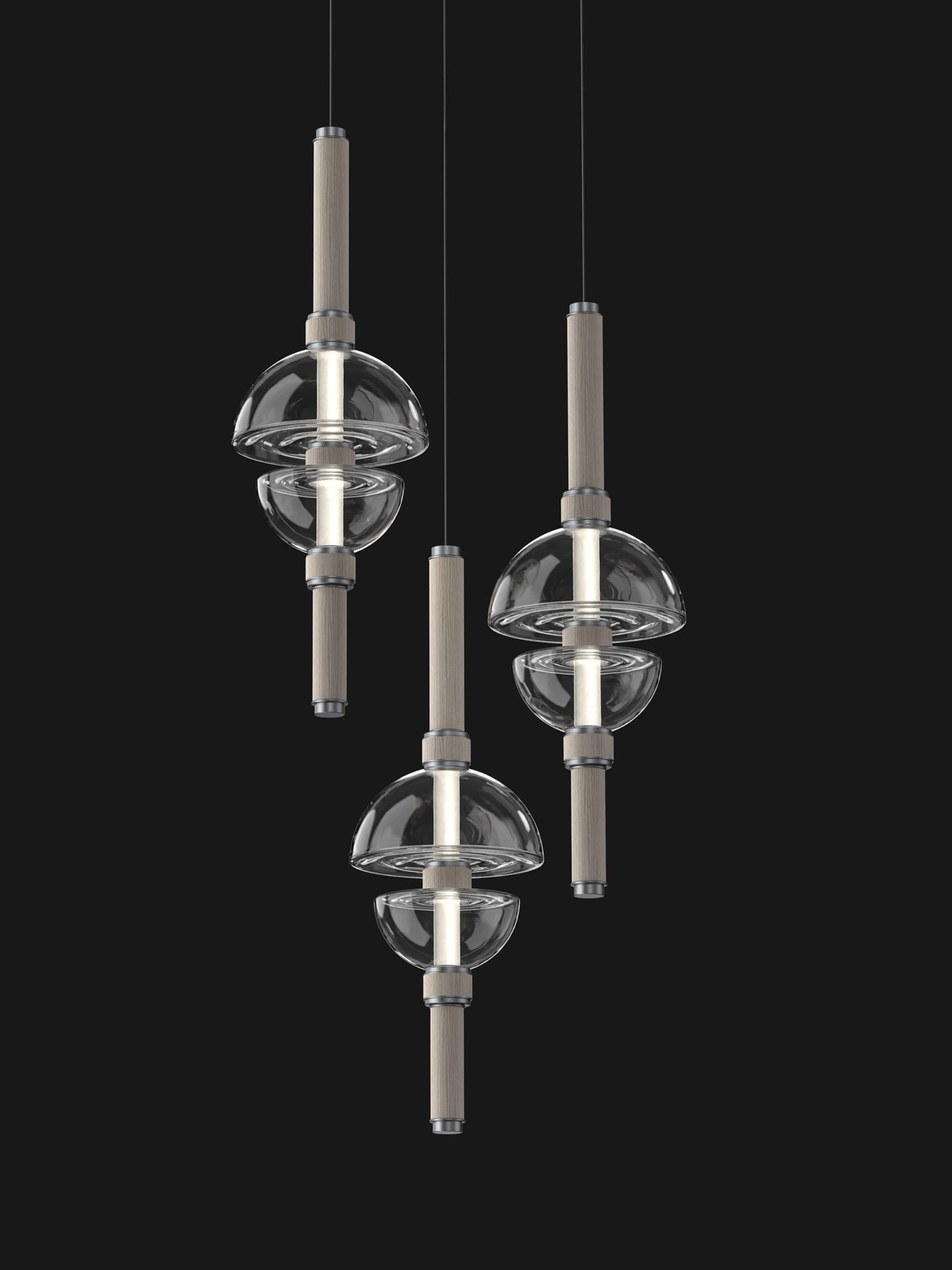 Aurora Luminosity Pendant Lamp - Modern Nordic Style LED Hanging Light for Bedroom, Living Room, Dining Room & Kitchen Decor