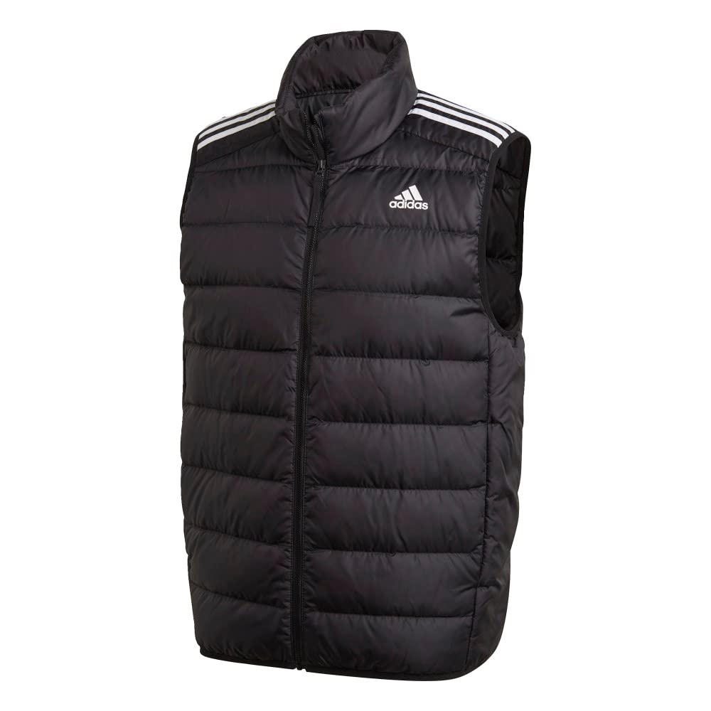 adidas Men's Essentials Light Down Vest - Lightweight Warm Puffer Jacket for Running, Hiking & Outdoor Activities