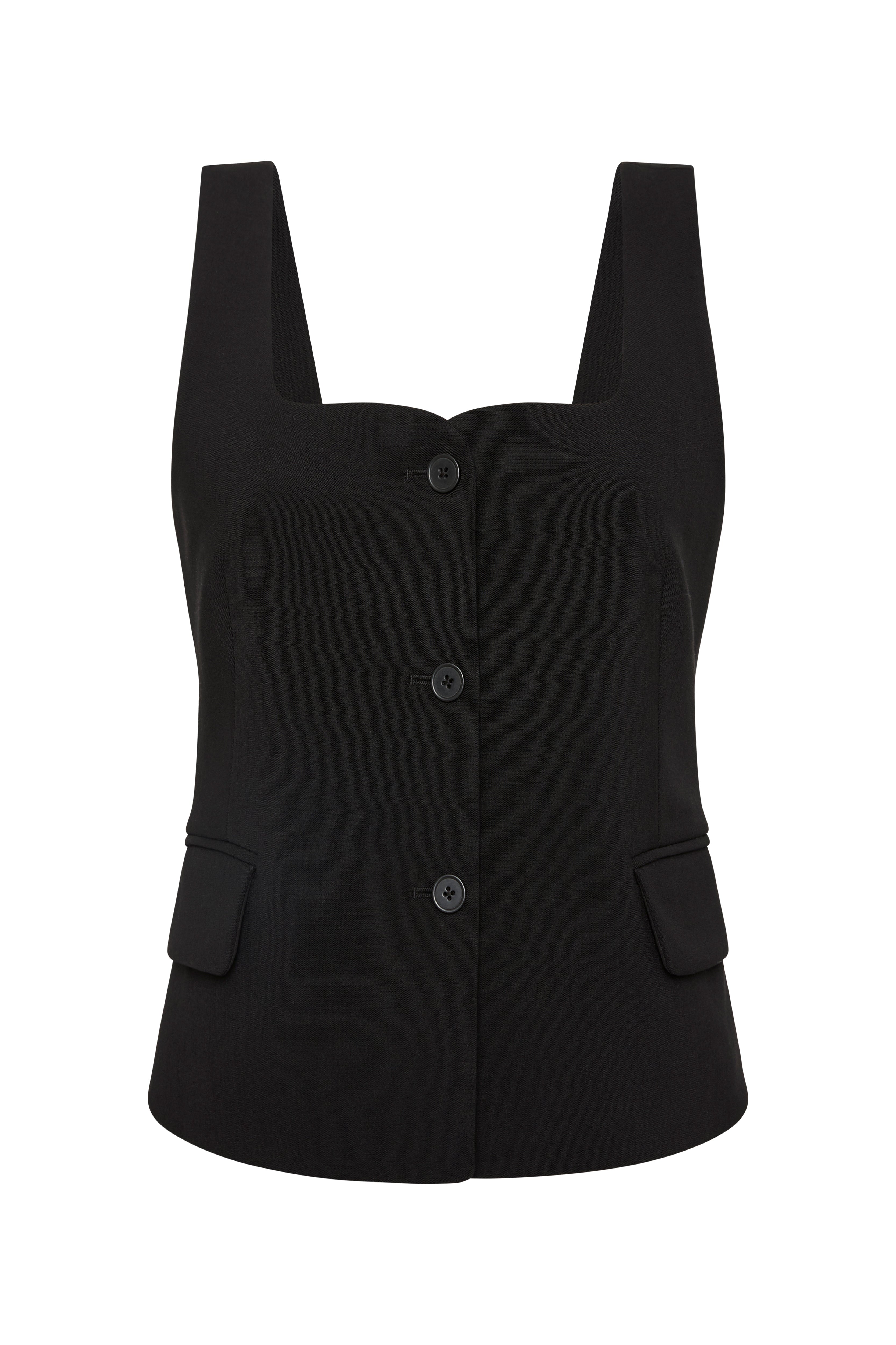 Leni Women's Button Down Bodice Top - Elegant Blouse for Office, Date Night & Casual Wear