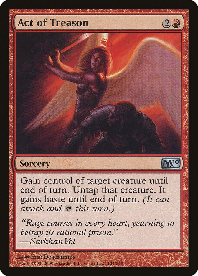 Act of Treason Magic 2010 Card - MTG Trading Card Game Collectible for Strategy Deck Building & Multiplayer Battles