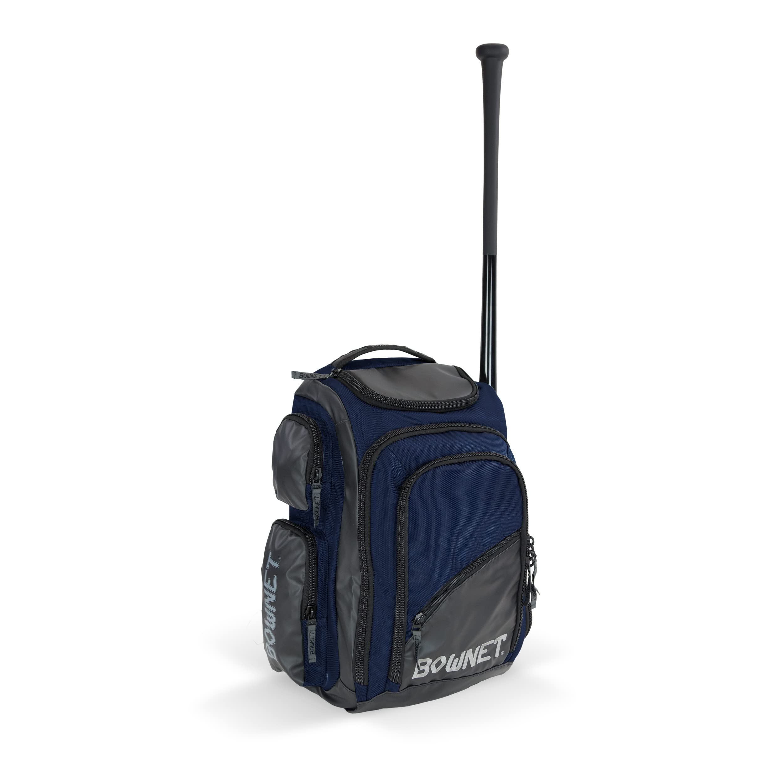 Bownet Commando Coaches Bat Bag - Baseball Backpack for Boys & Girls with Large Main Compartment - Holds 1 Fungo Bat & Water Bottle - Perfect for Youth Baseball Practice, Games & Travel