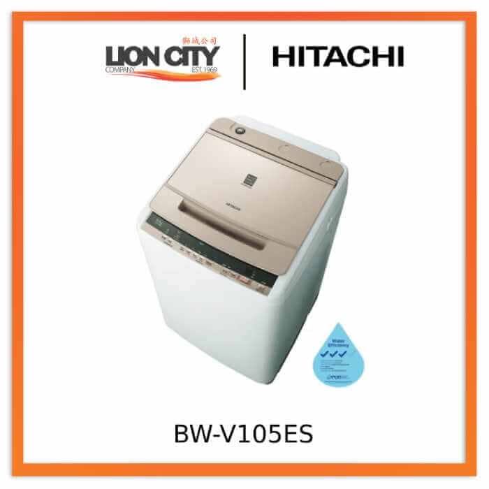 Hitachi BW V105ES 10.5Kg Top Load Washing Machine - Energy Efficient, Large Capacity Laundry Solution for Home & Apartment Use