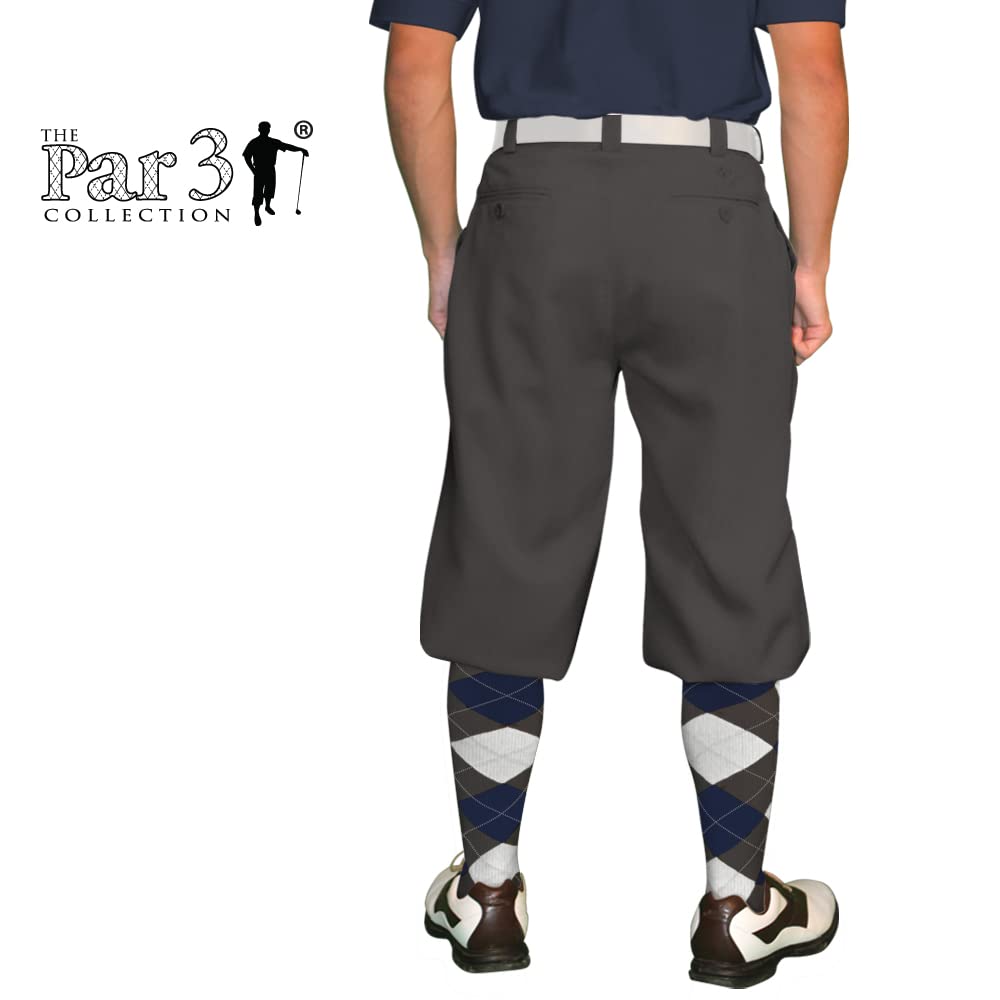 Premium Charcoal Microfiber Plus Fours for Men - Comfortable & Stylish Golf Pants for Outdoor Sports & Casual Wear