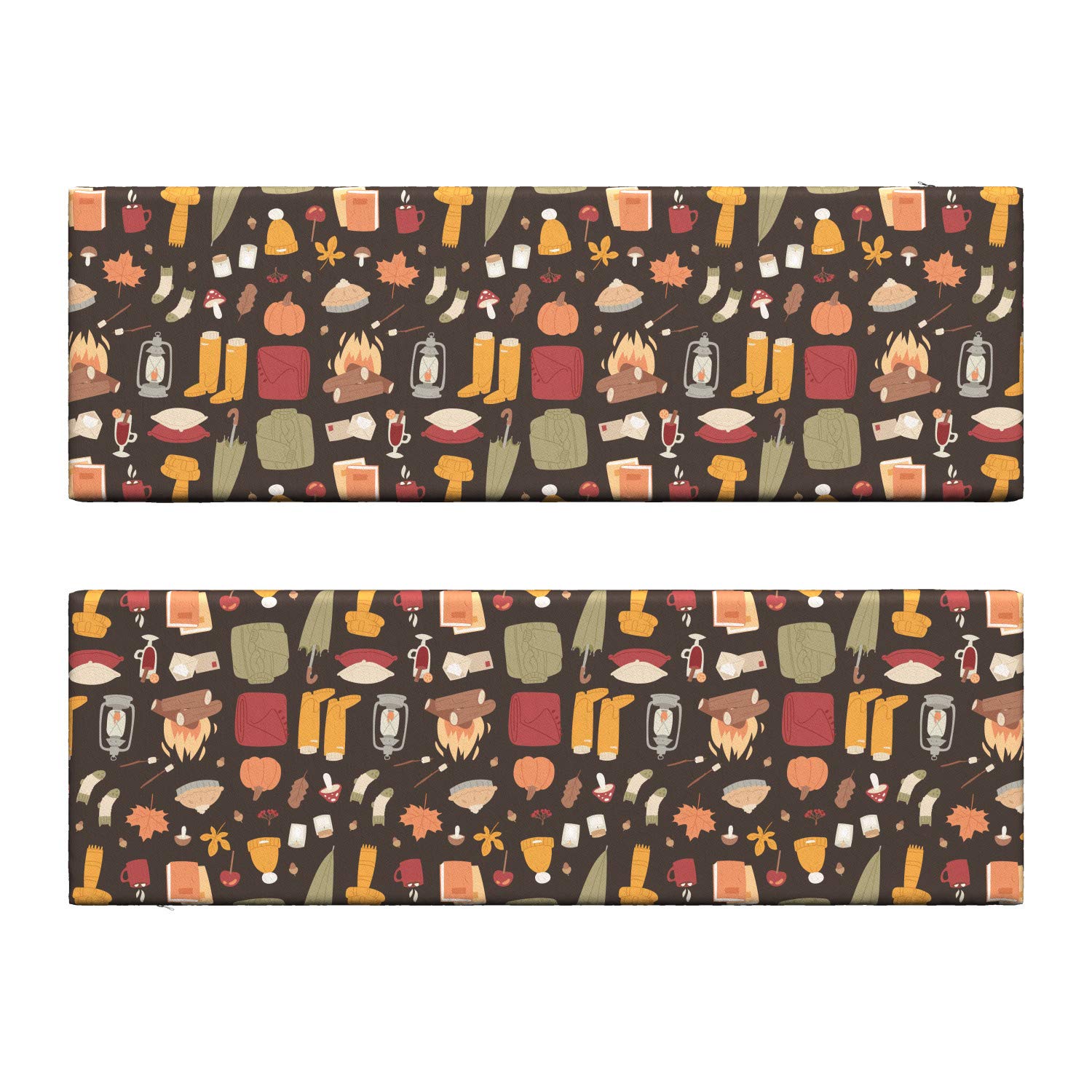 Ambesonne Autumn Bench Cushion Set of 2 - 45