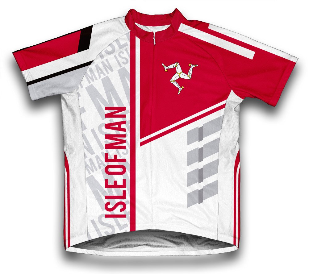 ScudoPro Women's Short Sleeve Cycling Jersey - Breathable Moisture-Wicking Bike Shirt for Road & Mountain Biking - Isle of Man Inspired Design for Outdoor Sports & Fitness Activities