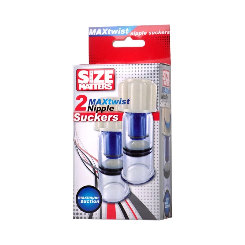 Size Matters Max Twist Nipple Suckers - Premium Adult Nipple Stimulation Toys for Couples & Solo Play - Enhance Intimacy & Sensual Pleasure