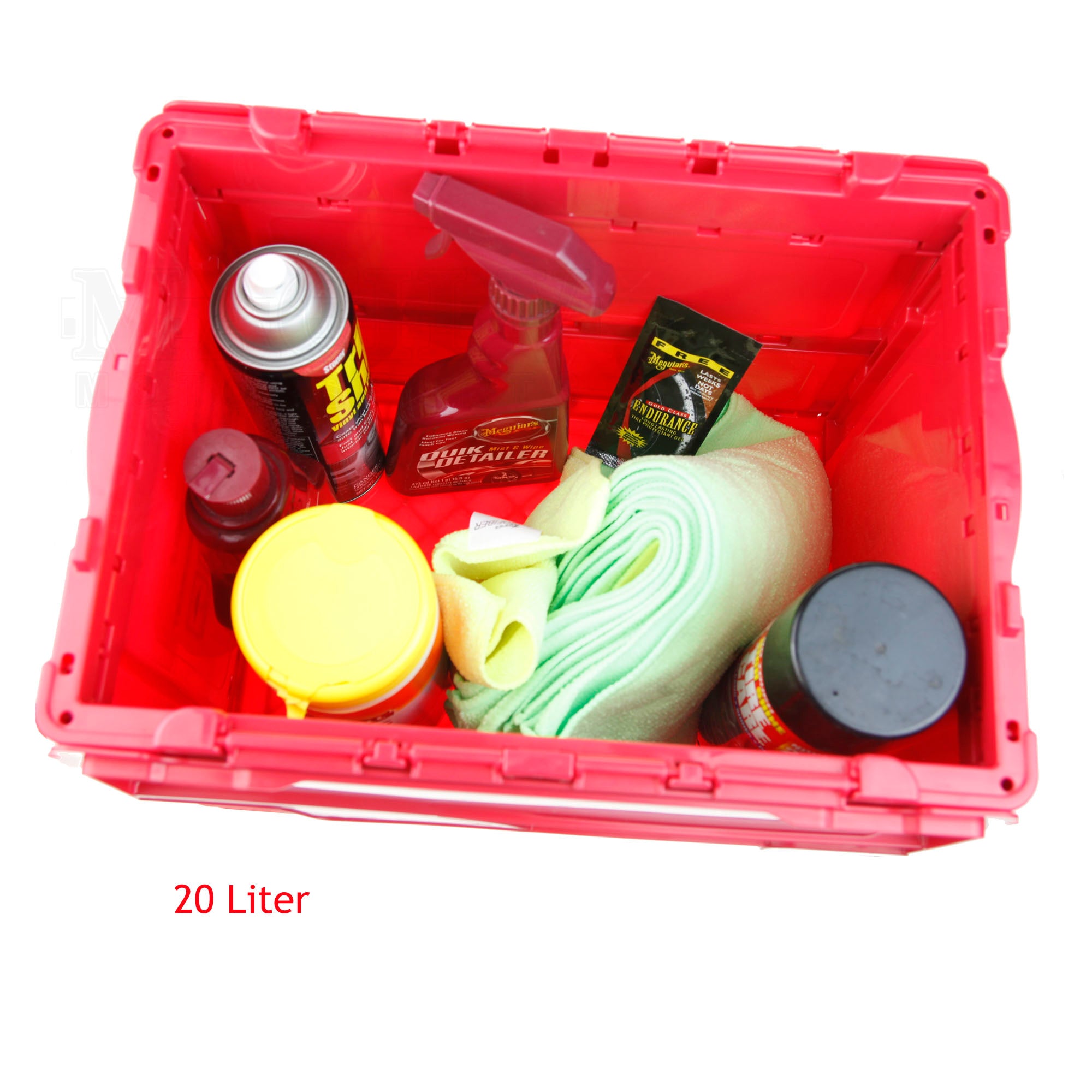 STI Performance Collapsible Storage Crate - Foldable Organizer Bin for Home, Office, Car & Outdoor Use - Durable Plastic Container for Toys, Groceries, Sports Gear & More