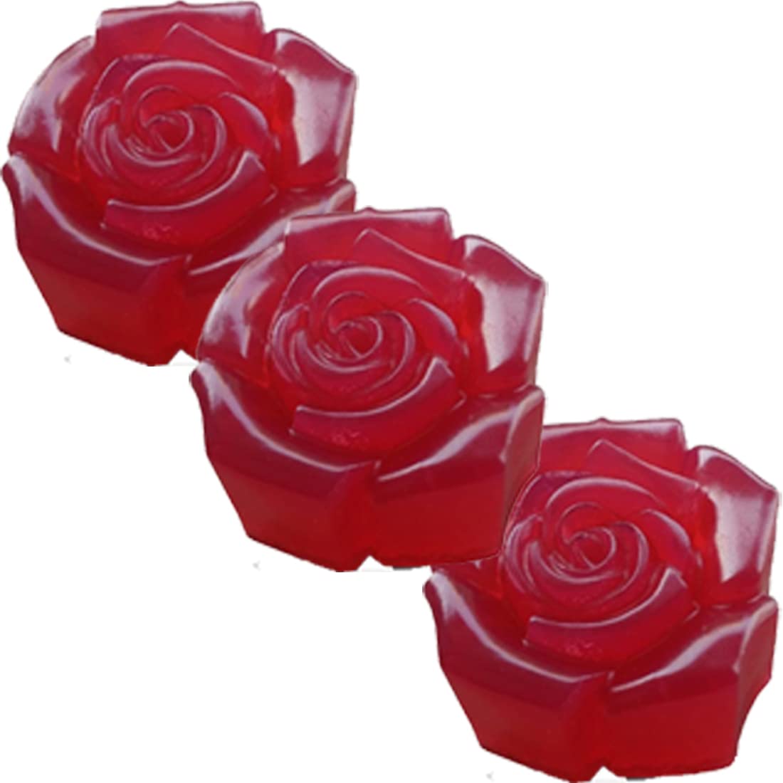 BADAHAIR® Organic Rose Sandalwood Soap for Glowing Skin - Handmade, Herbal, Natural, Paraben & Sulfate Free (Set of 3x100g) - Perfect for Daily Face Cleansing & Spa Relaxation