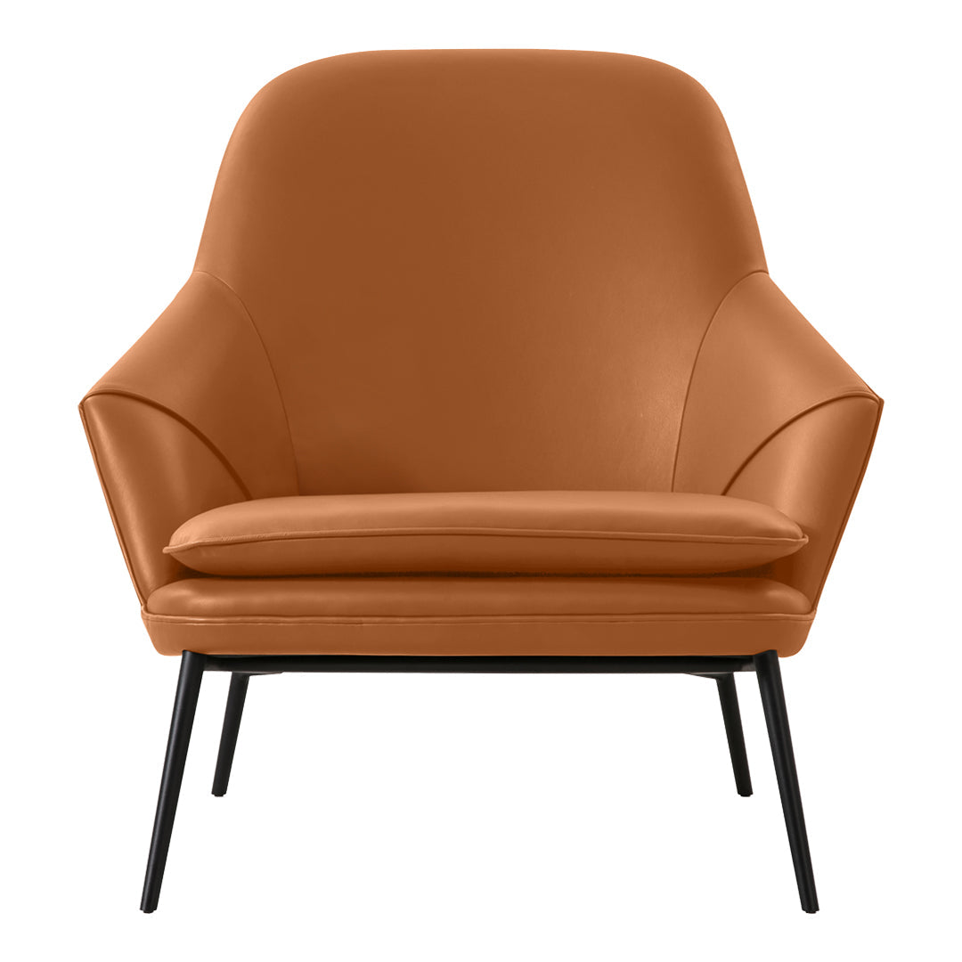 Hug Chair Parma Cognac Color - Comfortable Lounge Chair for Living Room, Bedroom, or Office - Perfect for Relaxing, Reading, and Lounging