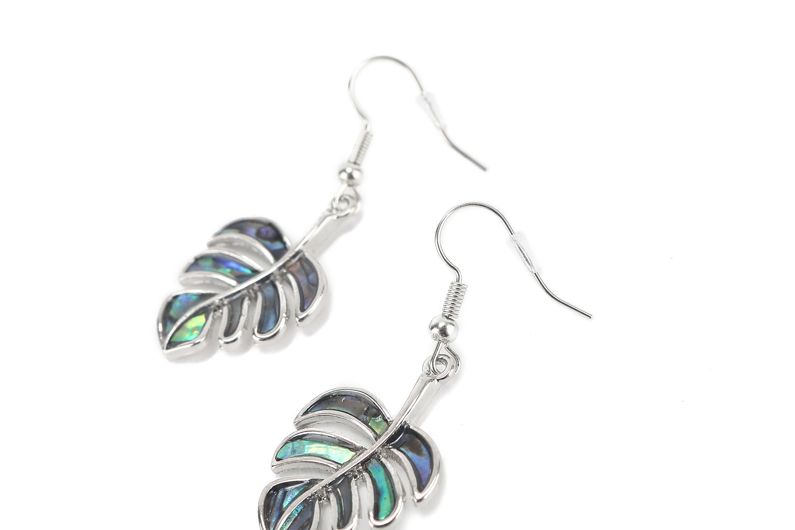 Makamae Monstera Silver Earrings for Women - Handmade Jewelry, Unique Leaf Design - Perfect for Parties, Weddings & Everyday Wear