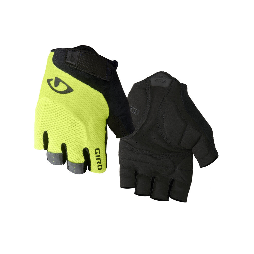 Giro Bravo Gel Cycling Gloves - Unisex Bike Gloves for Men & Women - Padded Gel Palm for Comfort & Shock Absorption - Perfect for Road Biking, Mountain Biking & Commuting
