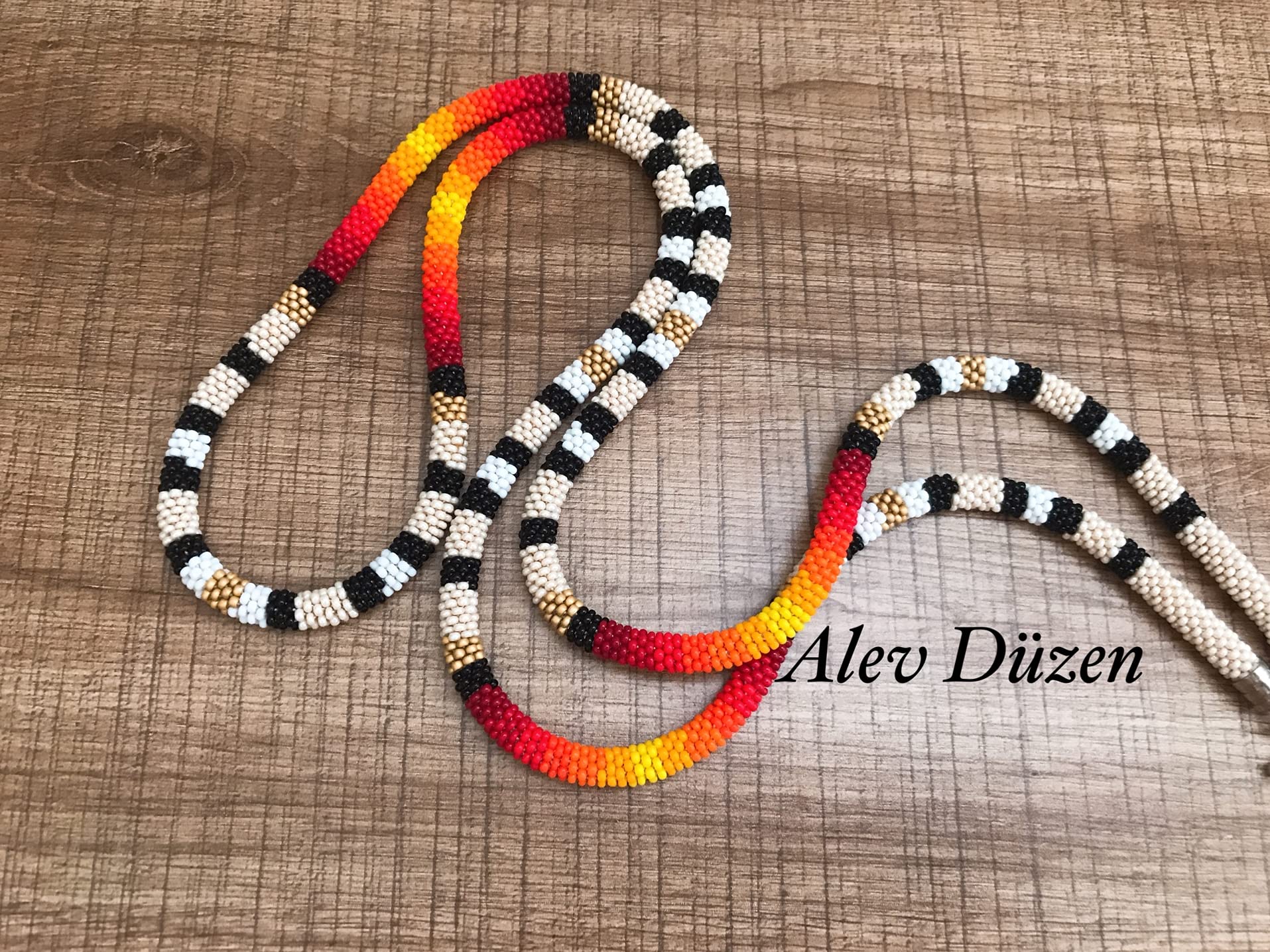 Handmade Native American Beaded Lanyard - Stylish Badge Holder for Women, Teachers & Nurses - Perfect for ID Cards, Keys & Work Accessories