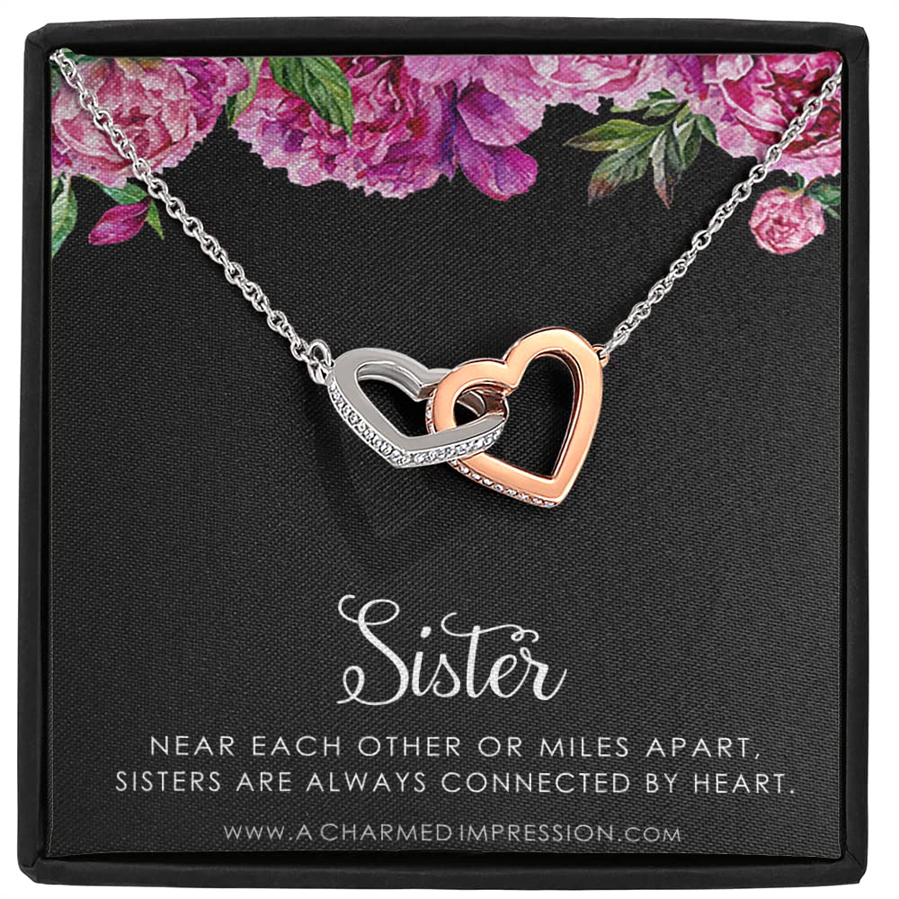 Charming Sister Birthday Necklace - Unique Gift for Sister from Brother or Sister - Elegant Jewelry for Birthdays, Anniversaries & Special Occasions
