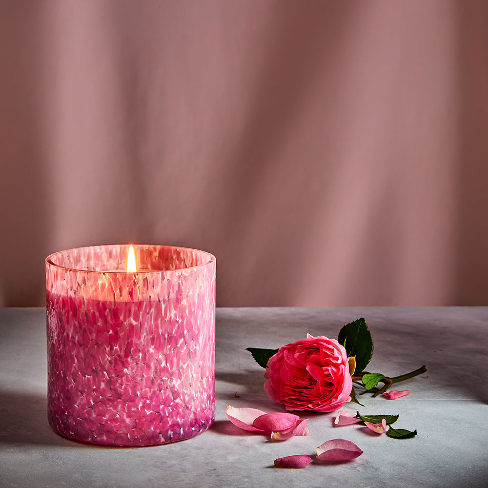 Absolute Rose de Mai Scented Candle - Premium Luxury Home Fragrance for Relaxation, Spa & Romantic Ambience