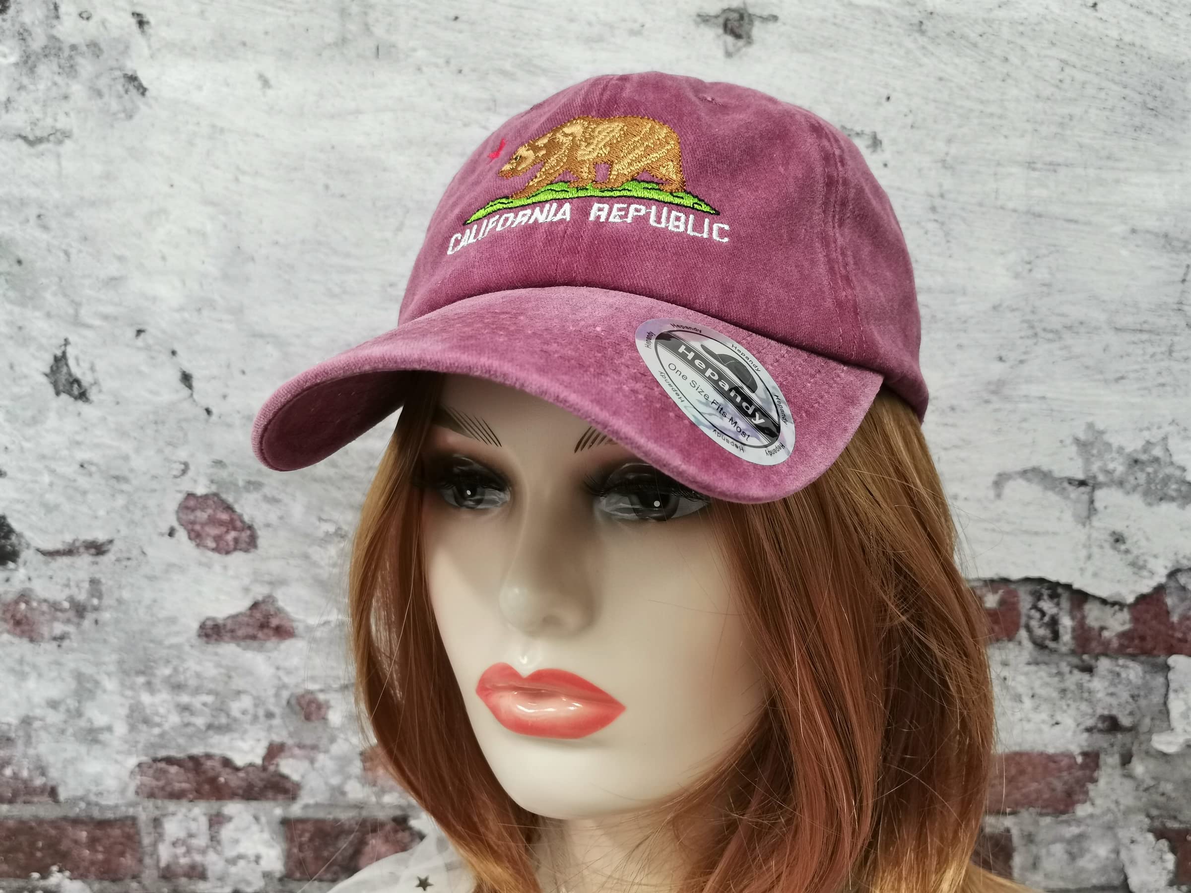 California Bear Embroidered Hats for Outdoor Adventures