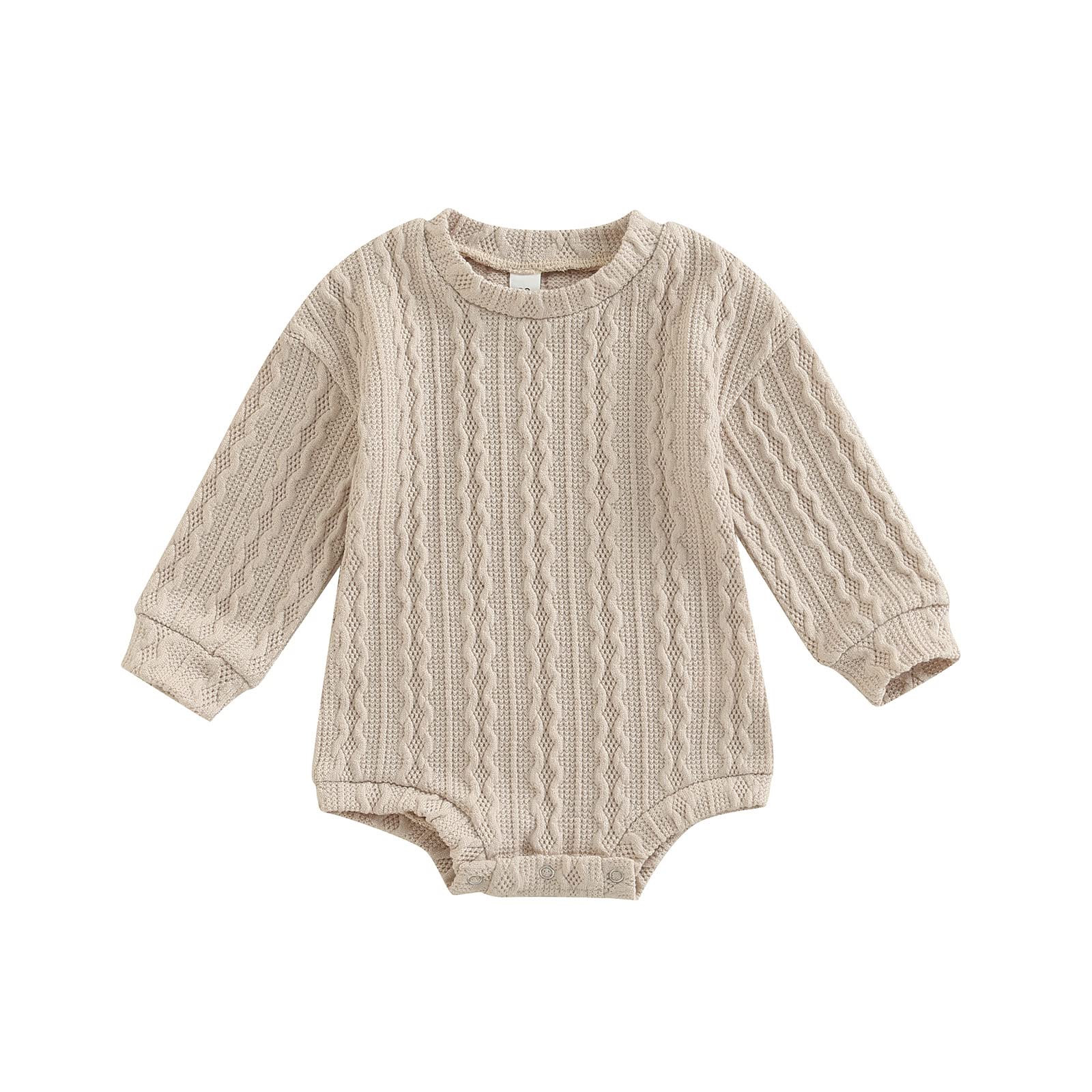 Baby Knit Sweater Romper for Girls & Boys - Fall Winter Outfit