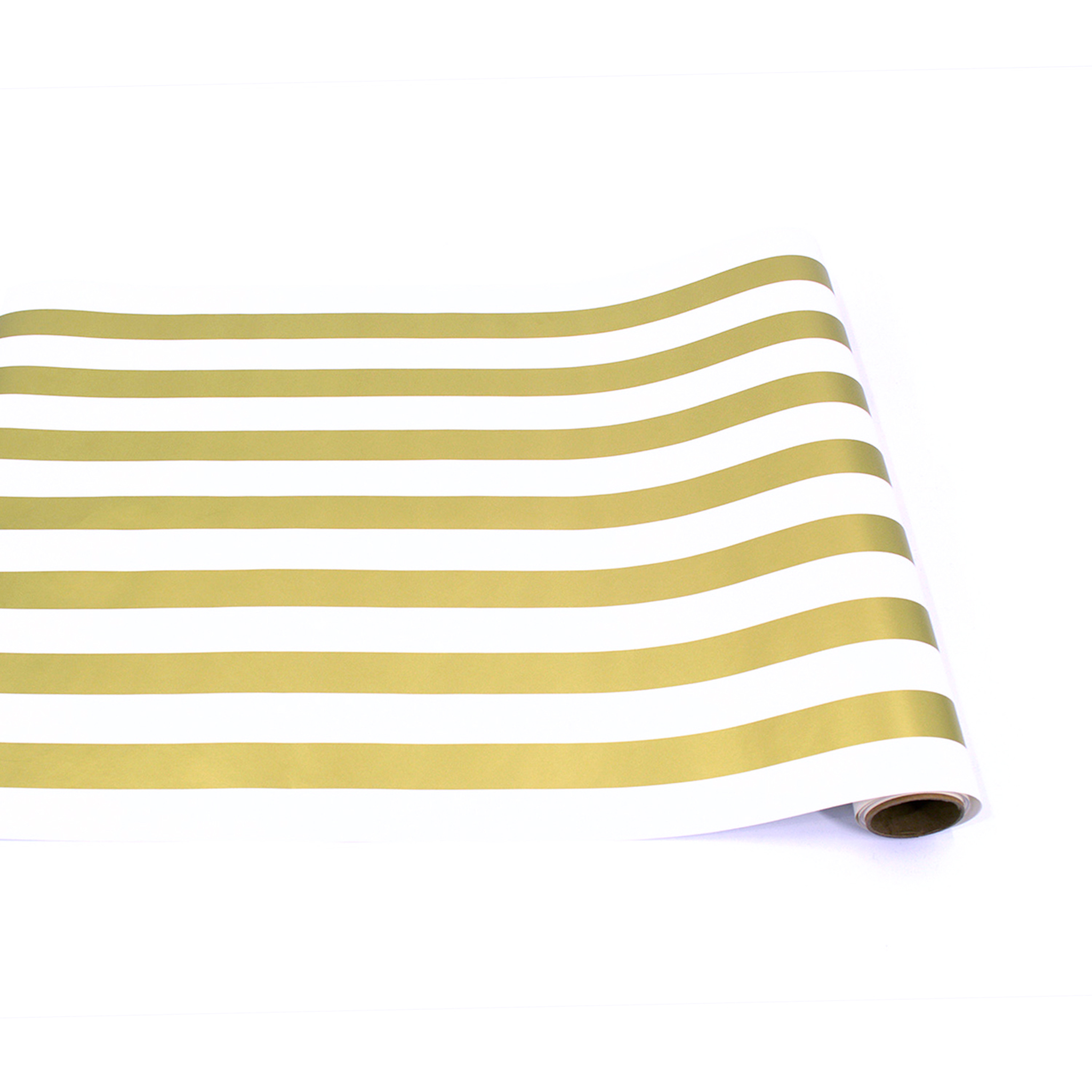 Elegant Gold Classic Stripe Table Runner - Perfect for Wedding, Holiday & Formal Dining Decor