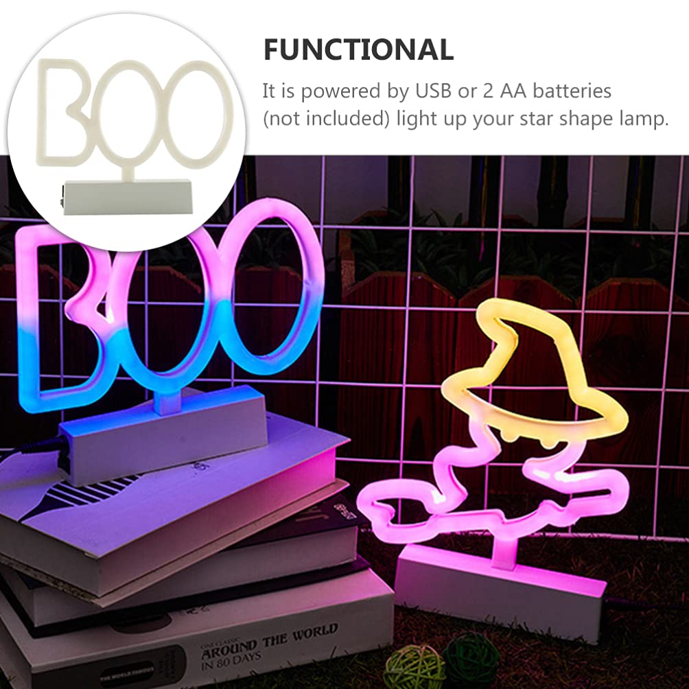 Uonlytech Halloween Neon Sign - LED Night Light for Bedside, Table, or Festival Decor - Perfect for Halloween Parties, Room Lighting & Home Decoration