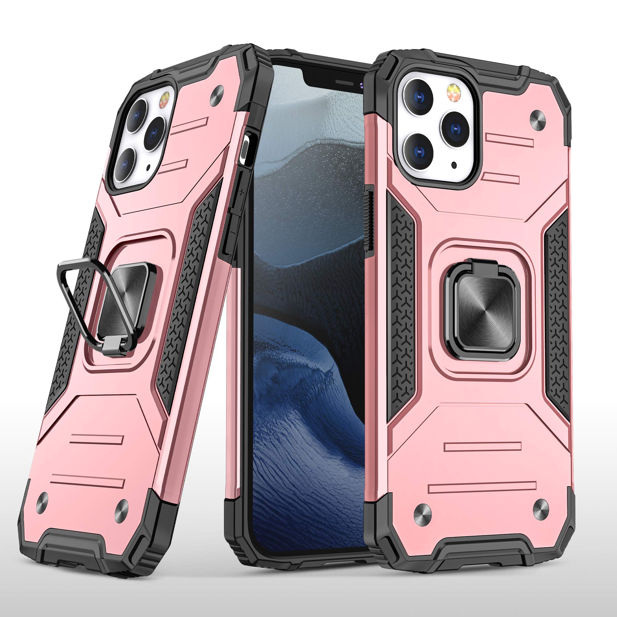 Hitaoyou iPhone 13 Pro Case - Heavy Duty 2-in-1 Full Body Rugged Shockproof Hybrid Bumper Drop Protective Cover for iPhone 13 Pro (Rose Gold) - Perfect for Outdoor Adventures, Work & Everyday Use