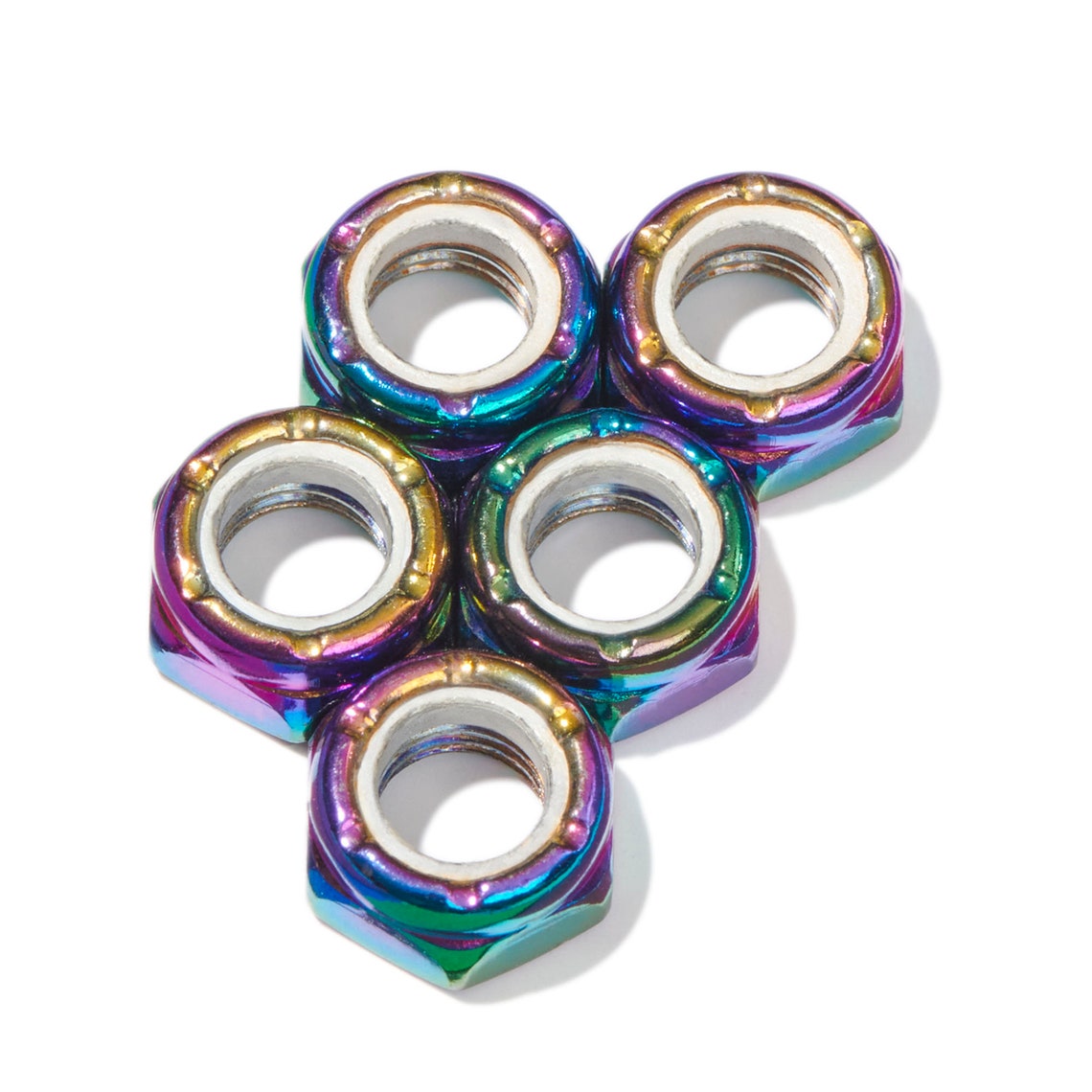 Defiant Upgrades Skateboard Axle Nuts - 5 Pack | High-Quality Replacement Hardware for Skateboards & Longboards | Perfect for Street, Park & Ramp Riding