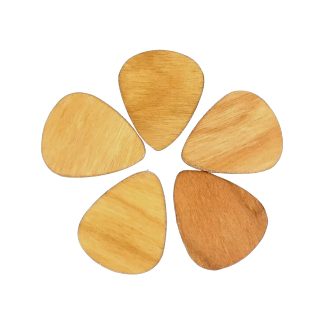 Premium Wooden Guitar Picks - Natural & Durable Handcrafted Plectrums for Acoustic & Electric Guitars - Perfect for Musicians, Performers & Guitar Enthusiasts - Ideal for Live Shows, Studio Recording & Practice Sessions