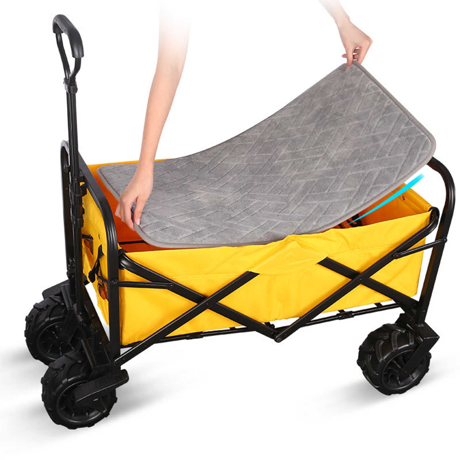 TMXK Baby Cooler Pad for Folding Wagon - Detachable Velvet Sponge Liner for Outdoor Shopping, Camping & Beach Trips - Portable Trolley Cart Accessory (Cart Not Included) - Perfect for Picnics, Grocery Runs & Family Outings