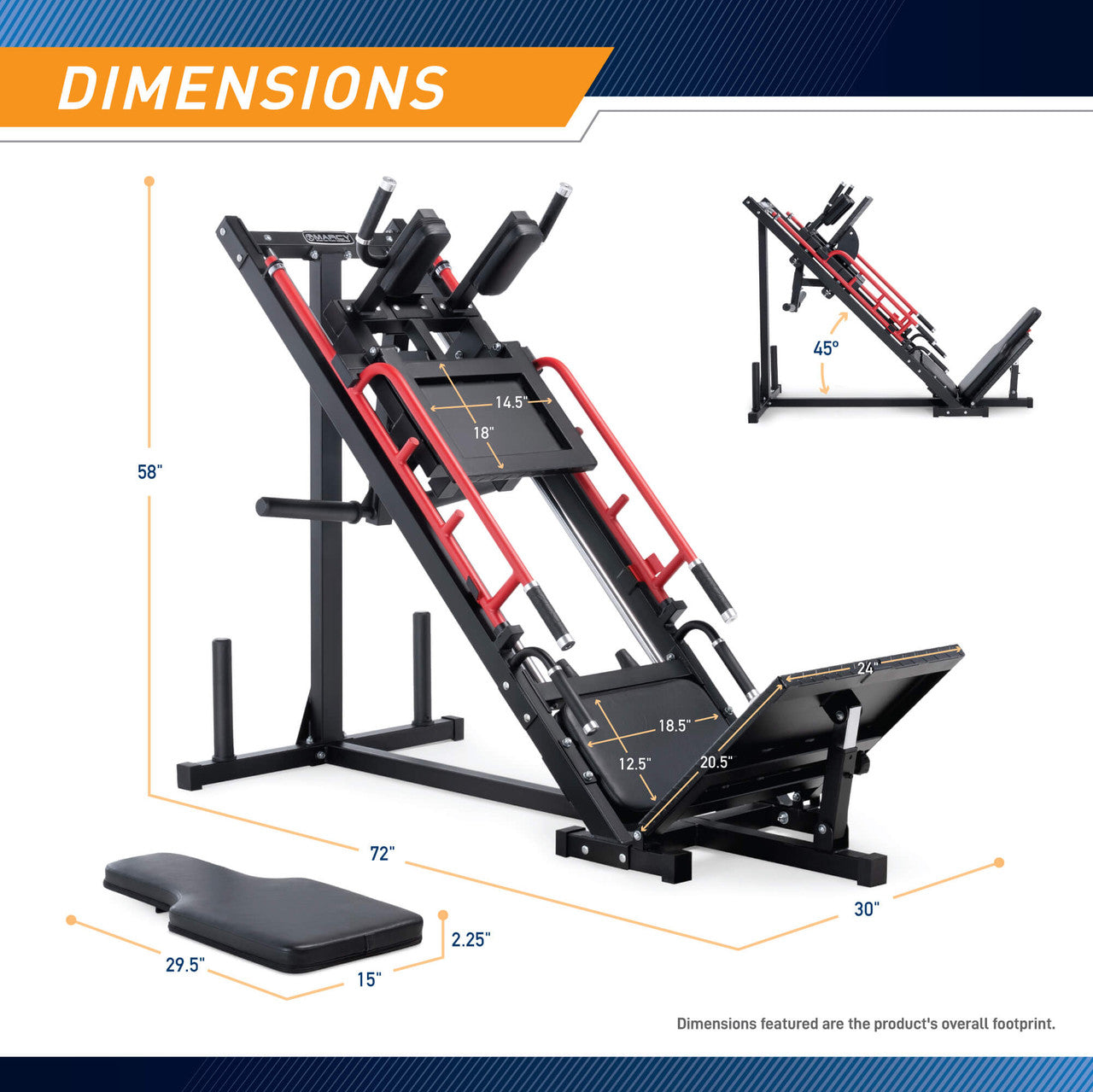 Marcy Elite Leg Trainer MWM-0418 - Home Gym Leg Exercise Machine for Thighs & Glutes - Perfect for Strength Training & Toning at Home