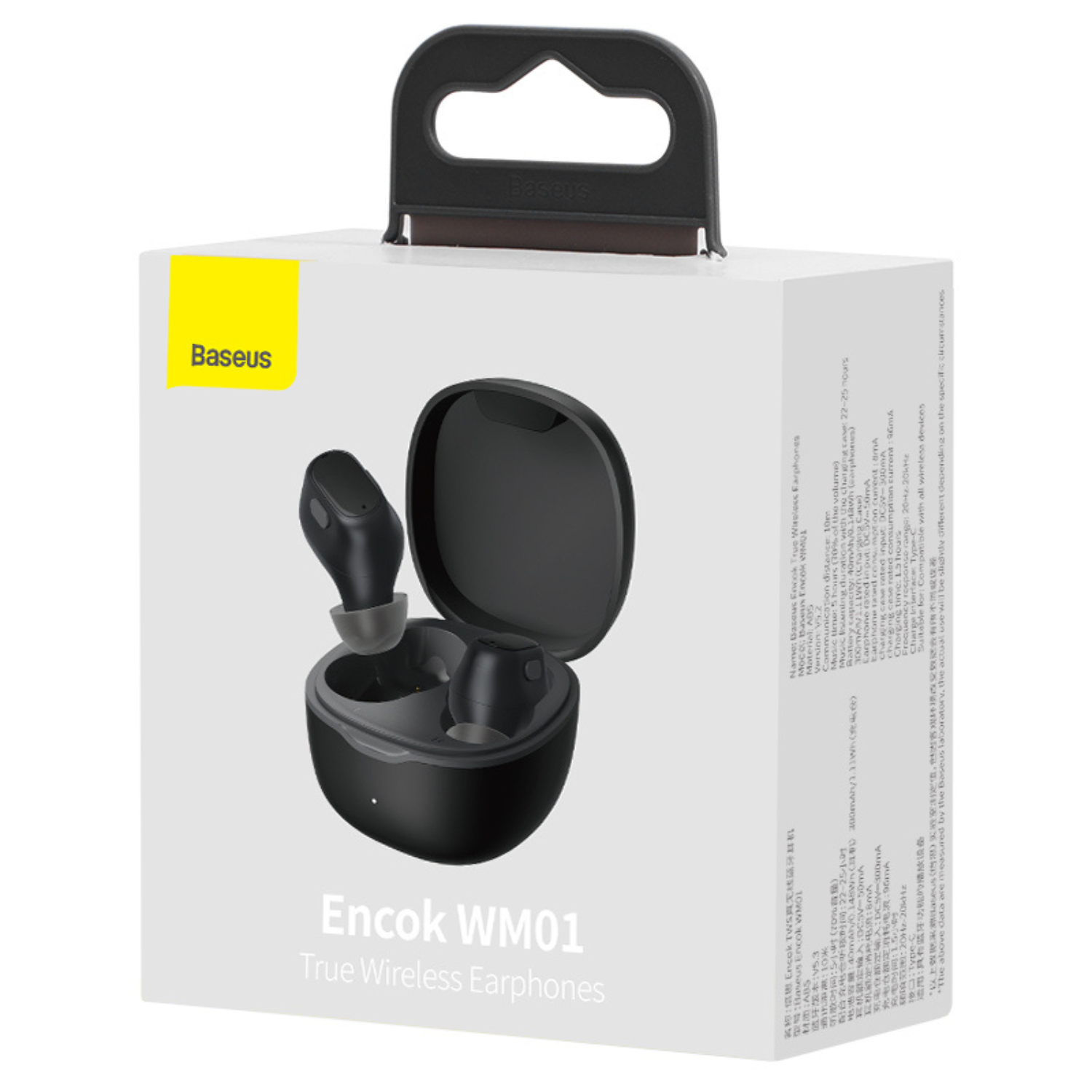 Baseus Encok True WM01 Wireless Earbuds - Black | Bluetooth Headphones for Gym, Running & Travel