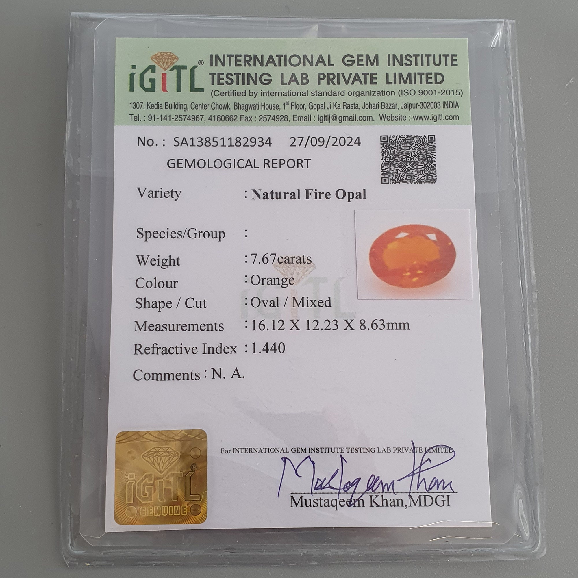 Natural Certified Mexican Yellow Fire Opal Gemstone - 16x12mm Oval Faceted Cut, Untreated Pair for Jewelry Making | Perfect for Rings, Earrings & Pendants