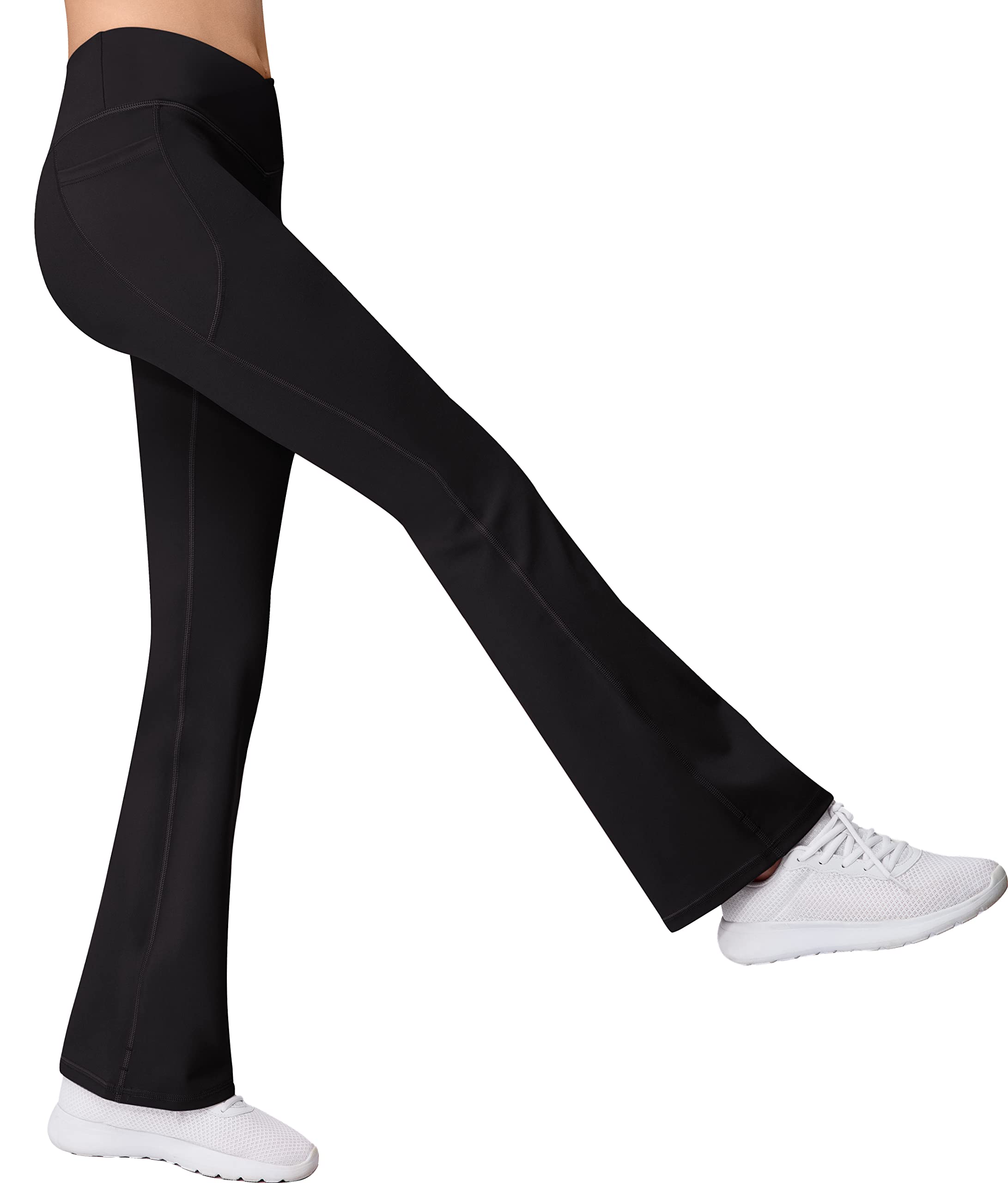 Bootcut Yoga Pants for Women - High Waisted Flare Leggings with Pockets | Comfortable Workout & Dance Pants for Yoga, Gym, Running & Casual Wear