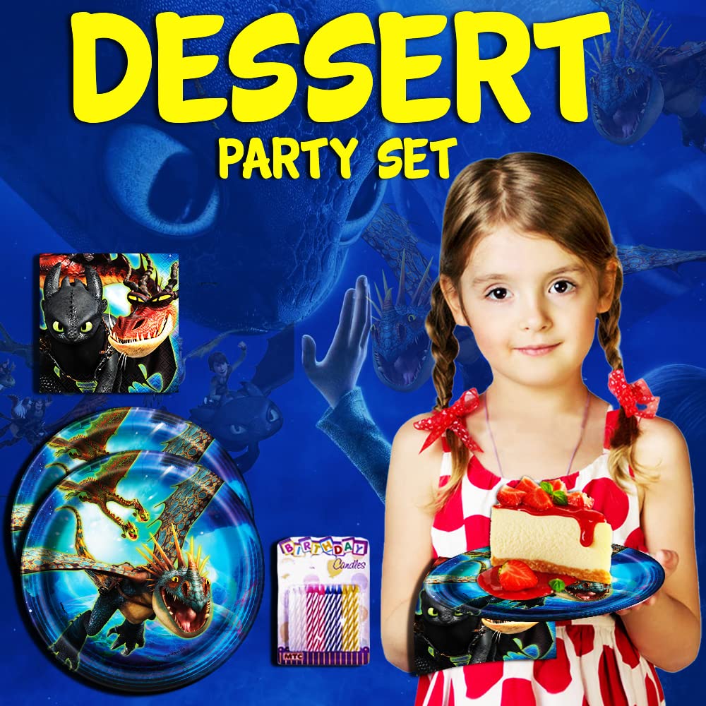 How to Train Your Dragon The Hidden World Birthday Party Supplies - 16 Pack 7
