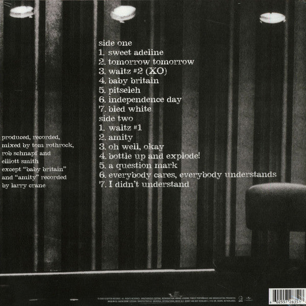 Elliott Smith XO Vinyl LP Album Reissue Near Mint (NM/M) - Perfect for Record Collectors & Indie Music Lovers