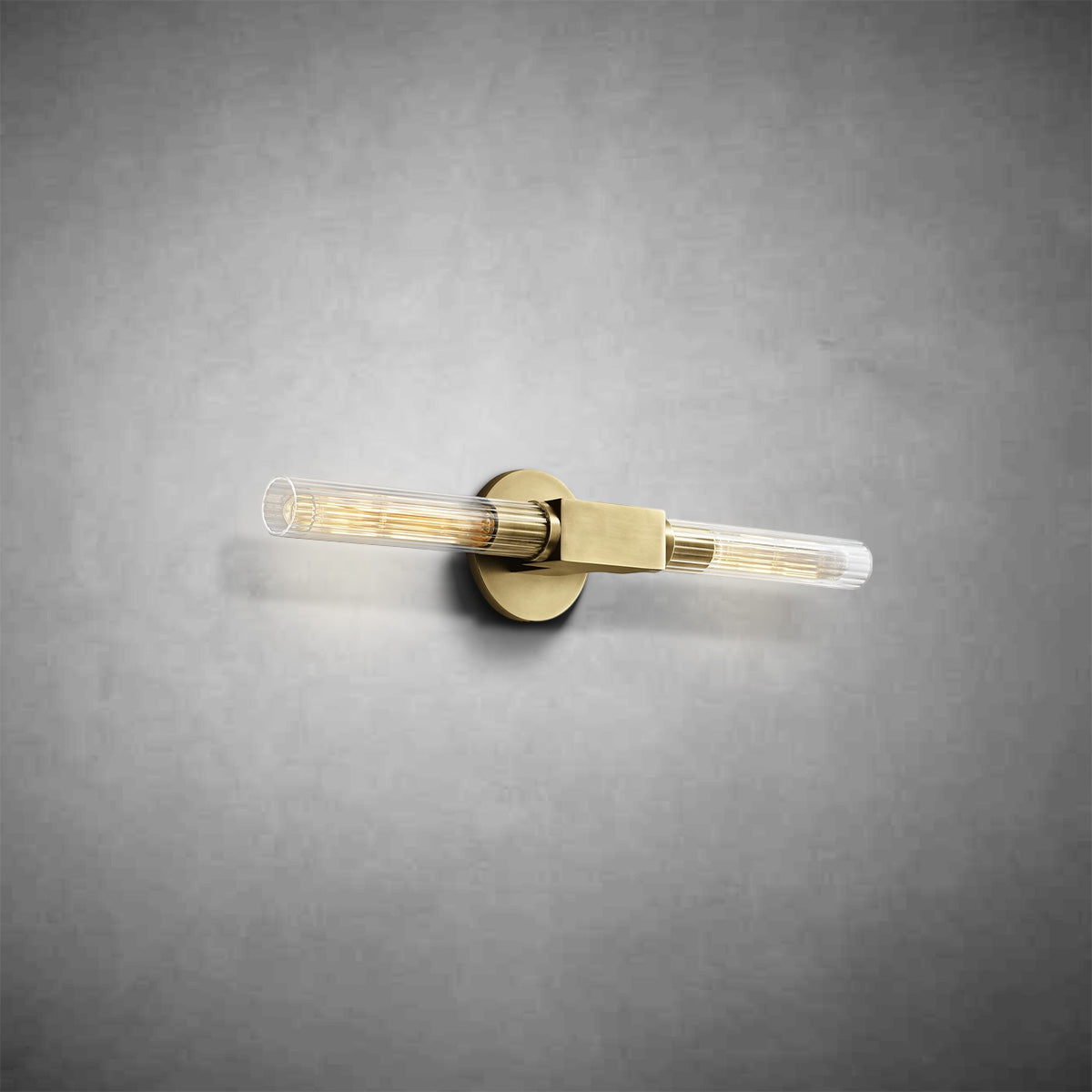 Modern Linear Wall Sconce with Pulse Glass - Sleek LED Light Fixture for Bedroom, Hallway & Living Room Lighting