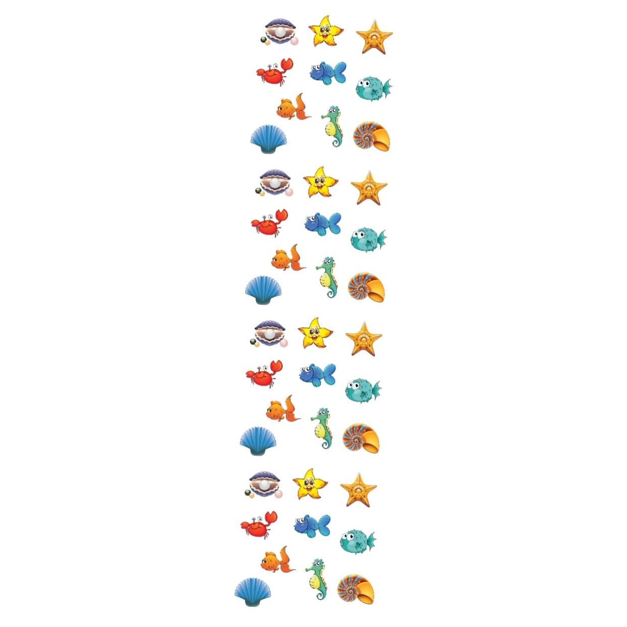 HEMOTON 4 Pack Waterproof Bathroom Wall Decals - Fun PVC Bathtub Stickers for Kids Boys & Girls - DIY Shower Tile Decor for Nursery, Playroom & Bathroom Makeover