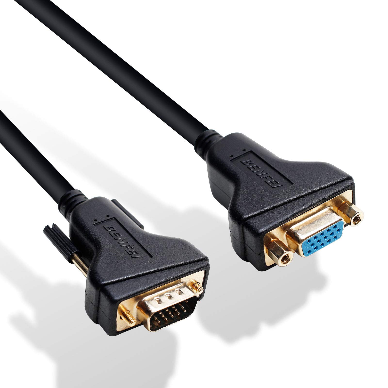 BENFEI 10ft VGA Male to Female Extension Cable - High-Speed HD 15-Pin Monitor Cable for PC, Laptop, Projector & TV Connections