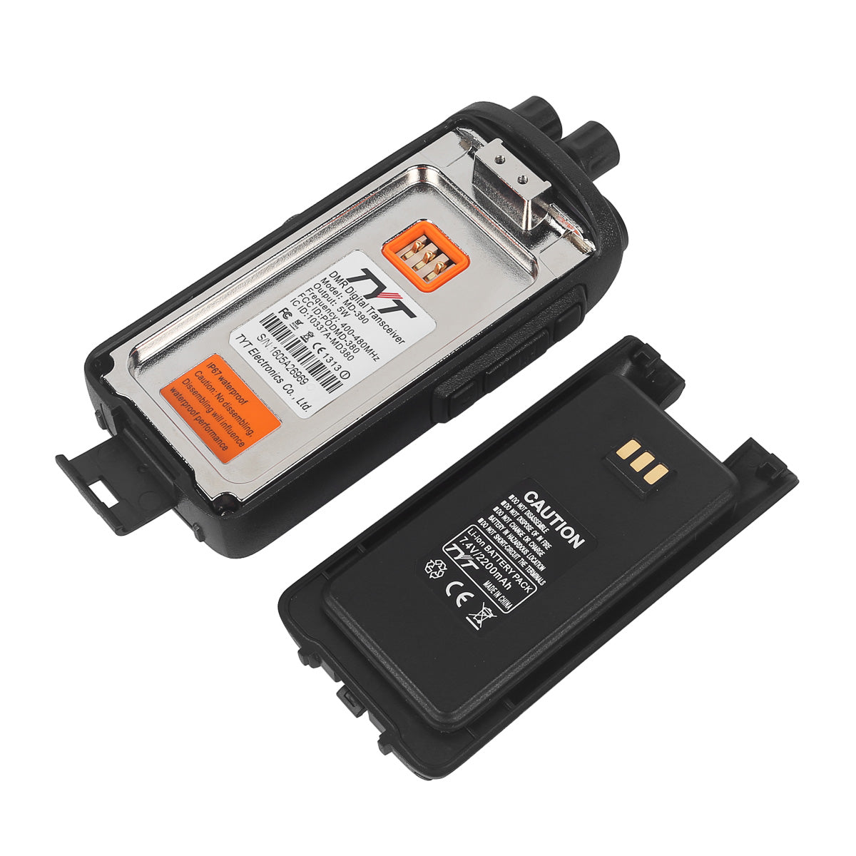 TYT MD 390 UHF DMR Digital Two-Way Radio - Waterproof, Long Range Communication for Outdoor Adventures, Construction Sites & Emergency Preparedness