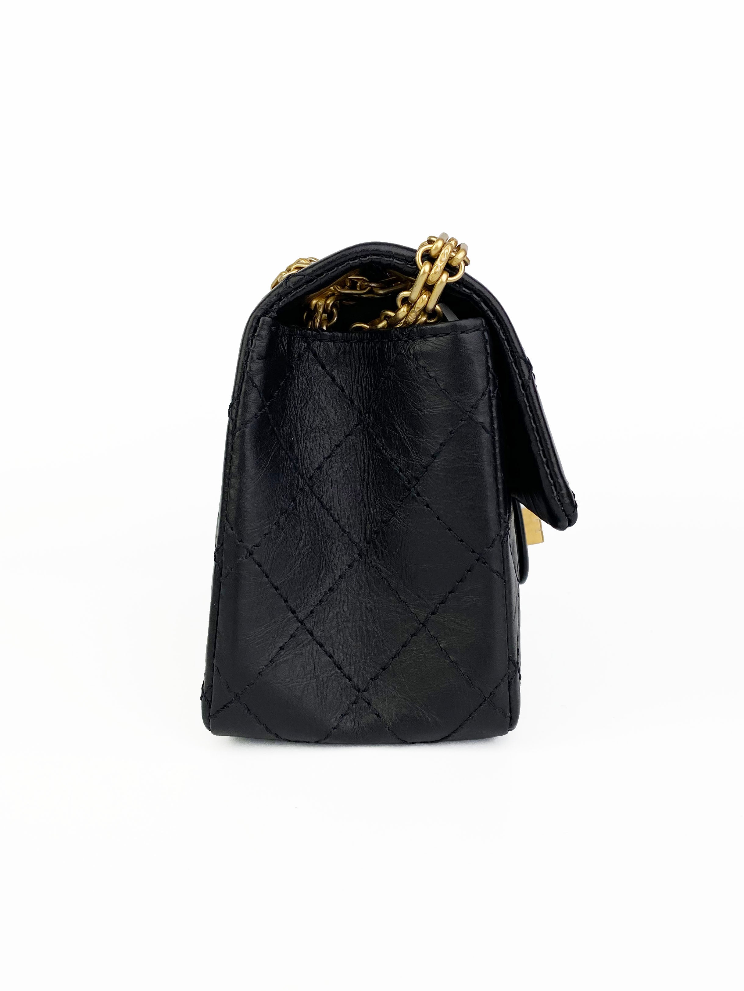 Chanel Mini 2.55 Flap Bag - Luxury Quilted Leather Crossbody Purse for Women | Perfect for Date Night, Parties & Everyday Elegance