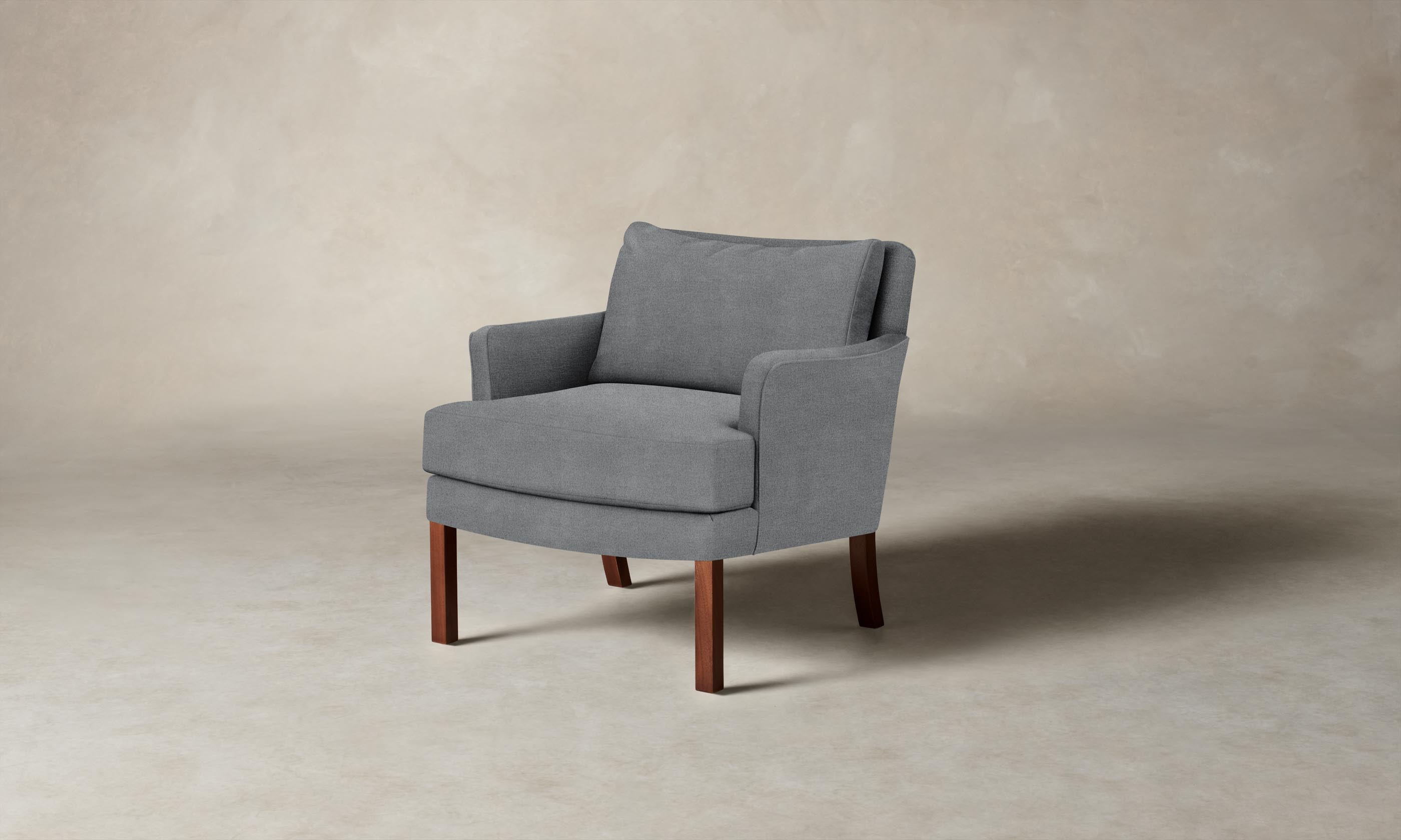 Kaye Chair - Performance Mélange Weave Night - Modern Accent Chair for Living Room, Bedroom & Office - Comfortable Seating for Relaxing & Reading