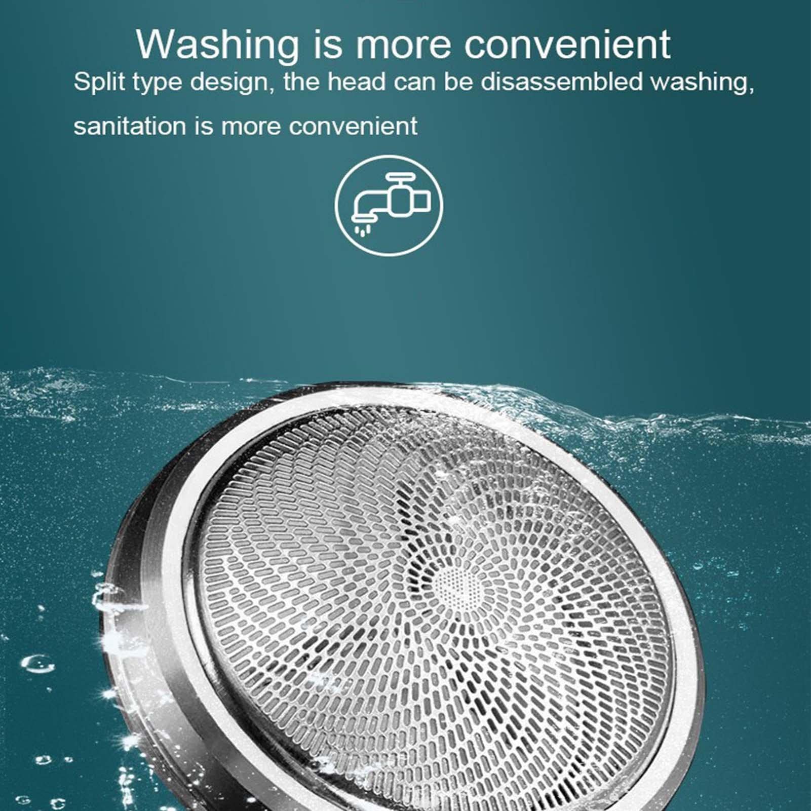 Premium Rechargeable Electric Shaver for Men - Waterproof Wet/Dry USB Shaving System - Compact Travel Razor for Face, Head & Body Grooming - Perfect for Home, Car, Business Trips & Vacation Use
