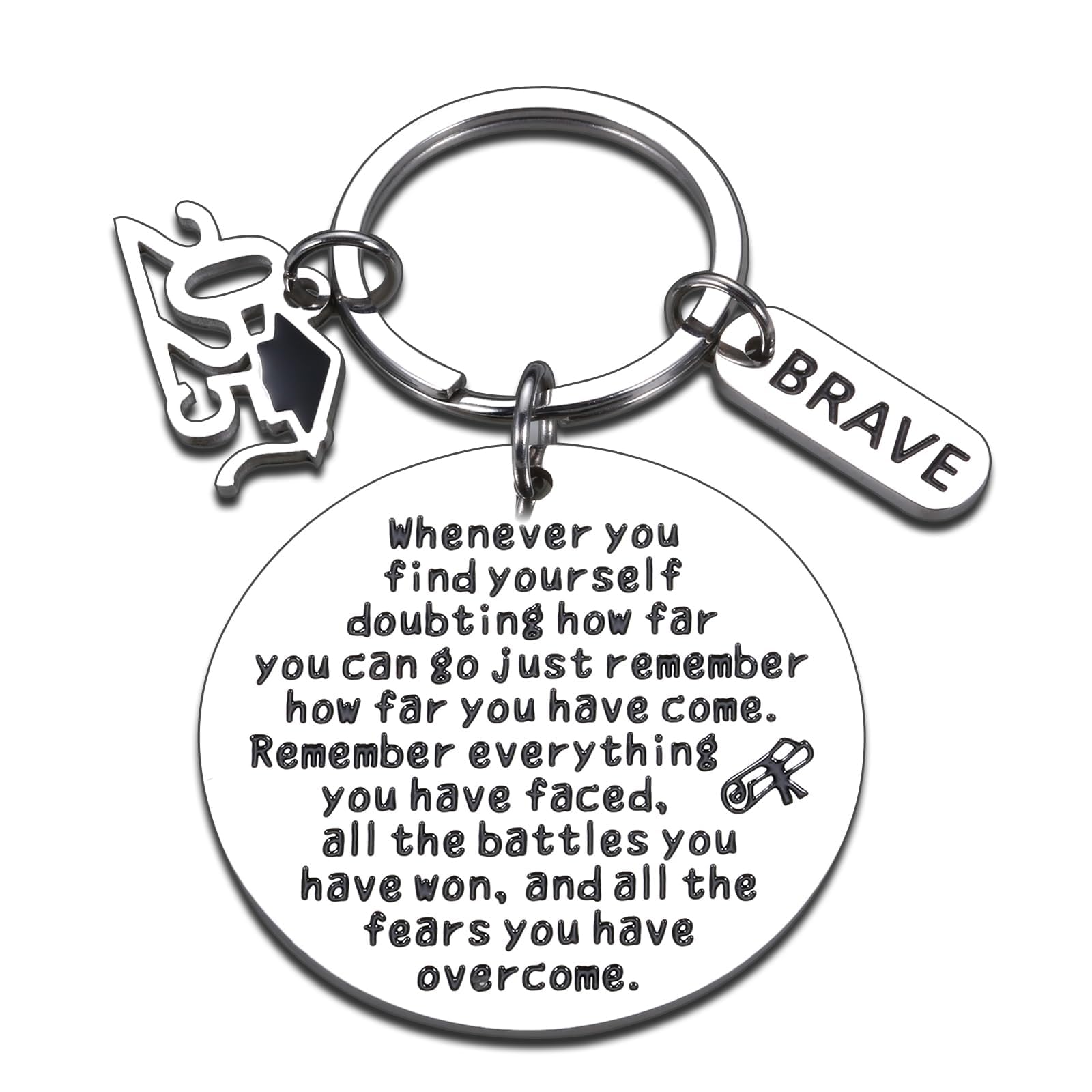 2025 Graduation Keychain Gift for High School, College, PhD & Master Graduates - Inspirational Keepsake for Men & Women - Perfect for Easter Basket Stuffers, Senior Gifts & Graduation Party Favors