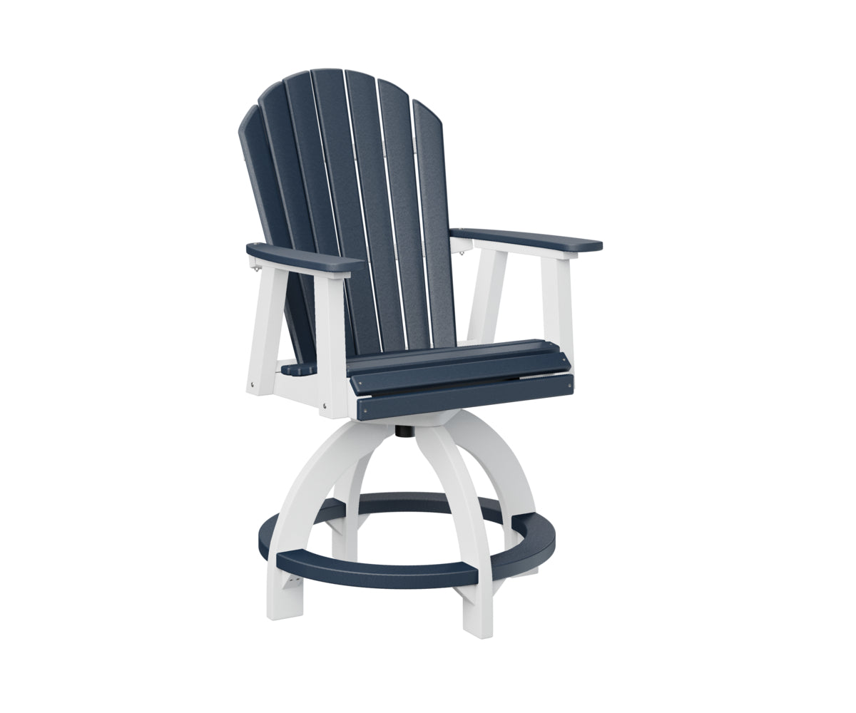 Berlin Gardens Comfo Back Swivel Counter Chair - Adjustable Height Bar Stool for Kitchen Island, Breakfast Nook & Home Decor - Comfortable Modern Seating for Dining & Entertaining