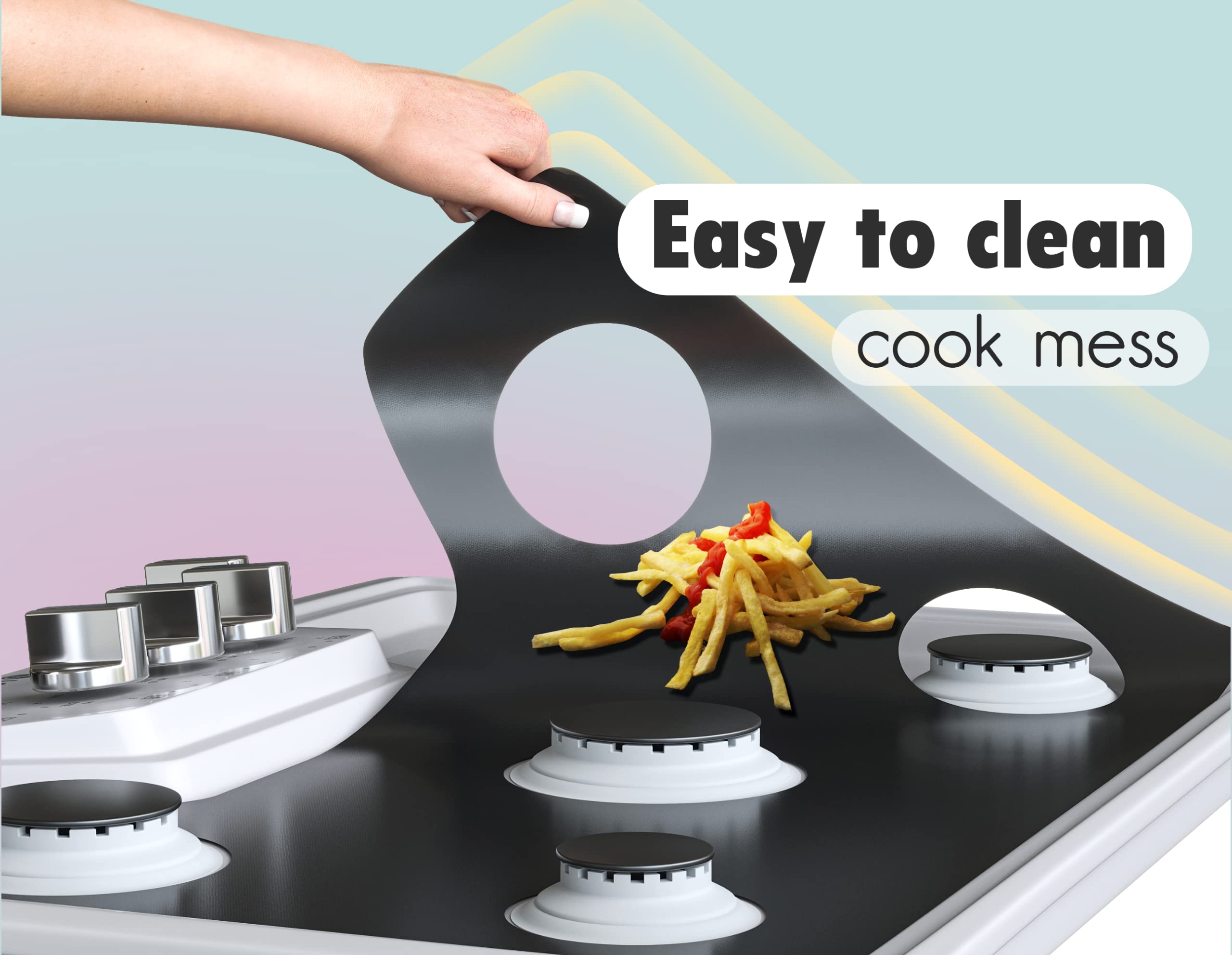 Skywin Reusable Non-Stick Gas Stove Protector - Washable Range Liner for LG & Other Gas Stoves | Perfect for Kitchen Safety & Easy Cleaning