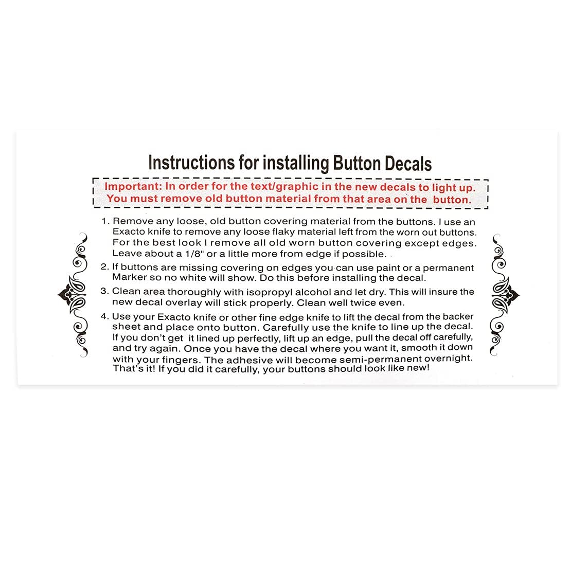 AC Dash Button Repair Kit Sticker - Fix Faded AC Control & Radio Buttons for GMC & Chevrolet Trucks & SUVs | Easy DIY Installation for Restoring Dashboard Functionality