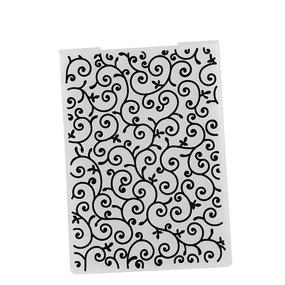 Vintage Lace Pattern Plastic Embossing Folder for Scrapbooking, DIY Cards, Albums & Paper Crafts - Perfect for Wedding Invitations, Greeting Cards & Memory Books (Lace Design)