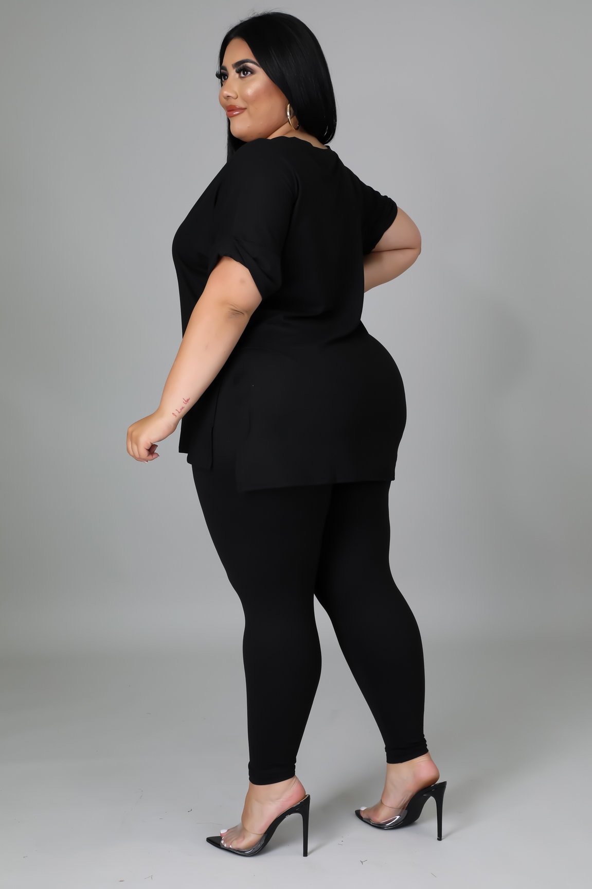 Giselle Women's Curve Pant Set in Black - Stylish & Comfortable Outfit for Work, Casual Wear & Night Out