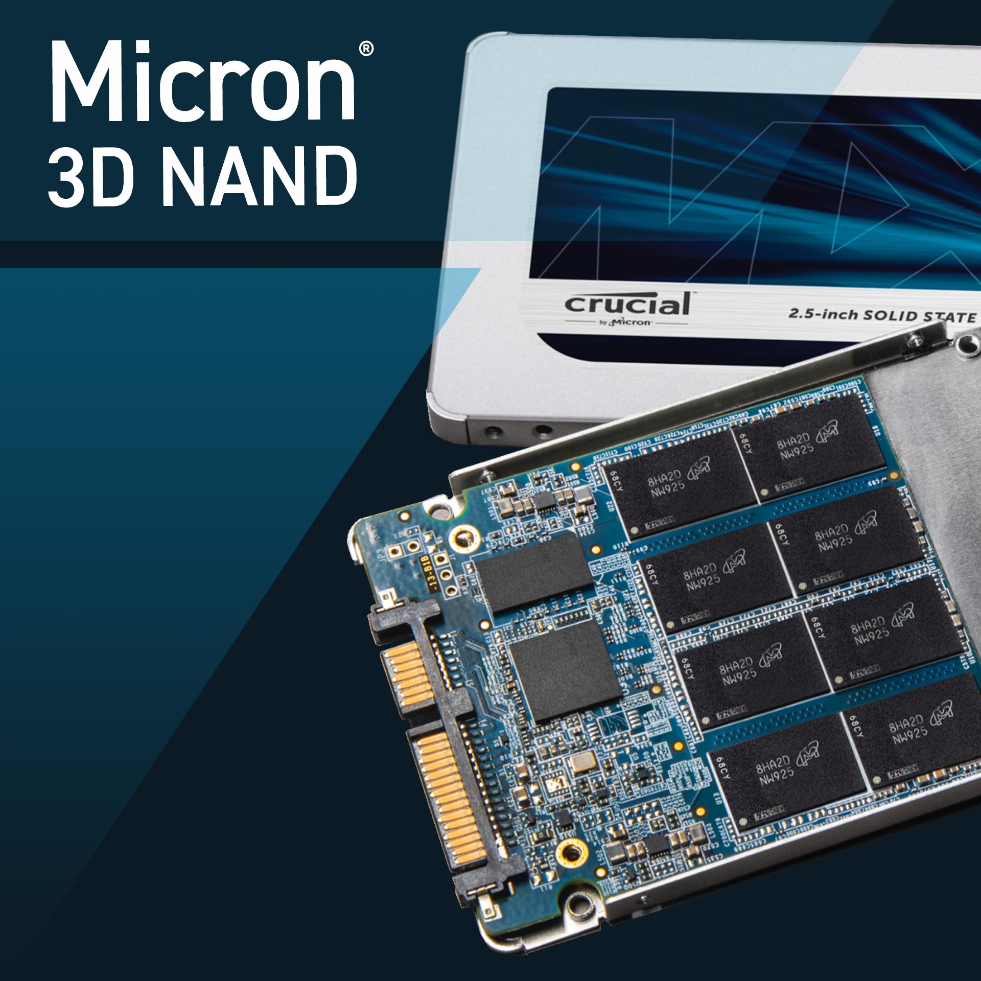 Crucial MX500 4TB 3D NAND SATA III 2.5-inch Internal SSD (7mm with 9.5mm Adapter) - High Speed Storage for Gaming, Laptop & PC Upgrades