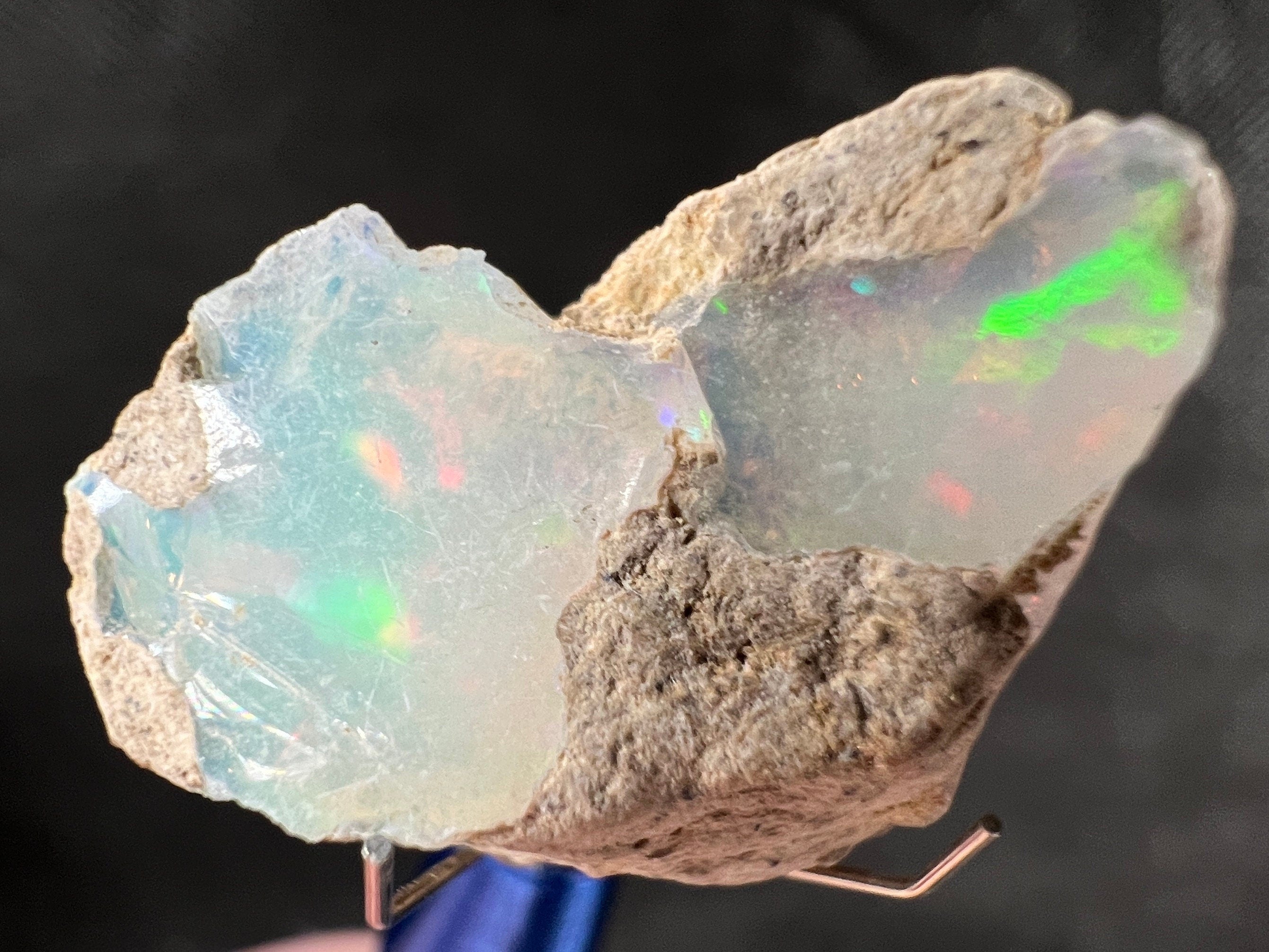 Premium 4A+ Welo Opal Raw Crystal - Natural Cutting Grade Opal, October Birthstone (50662) for Jewelry Making, Healing & Collecting
