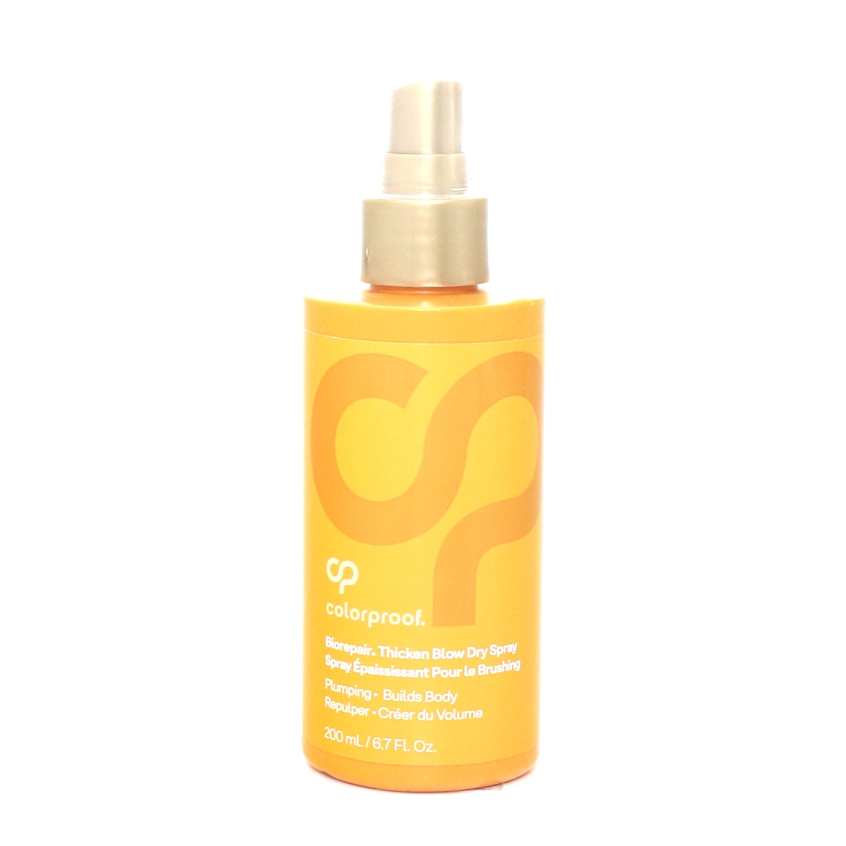 Biorepair Thickening Blow Dry Spray for Damaged Hair - 6.7 oz Heat Protectant & Volumizing Treatment | Salon-Quality Styling for Fine, Thin Hair at Home